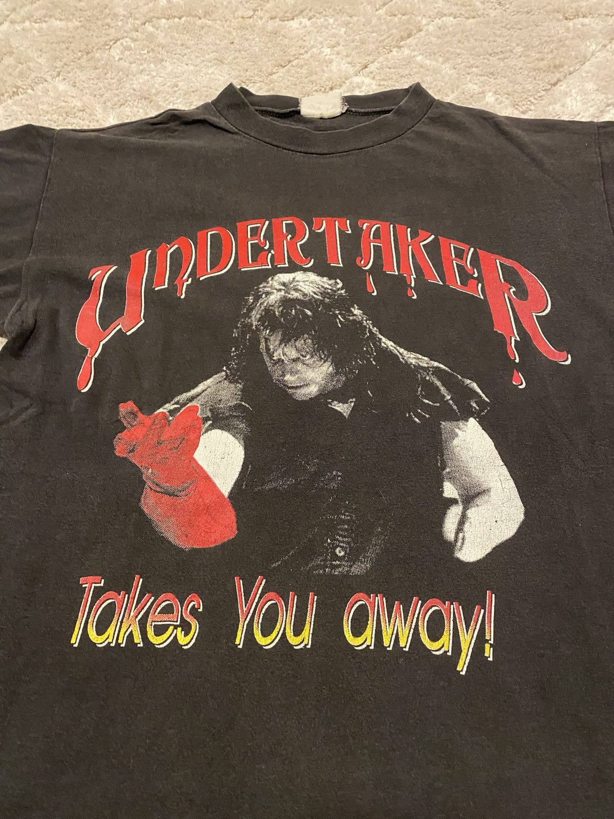 WWE Vintage 90s undertaker t-shirt Size US M / EU 48-50 / 2 - 2 Thumbnail