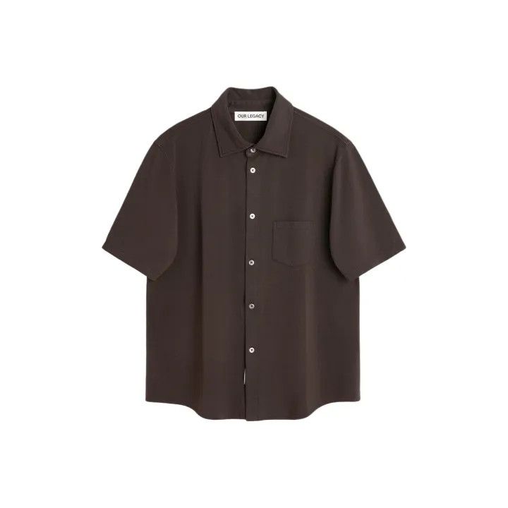 Our Legacy Our Legacy Brown Short Sleeve Shirt 0079 Size US M / EU 48-50 / 2 - 1 Thumbnail