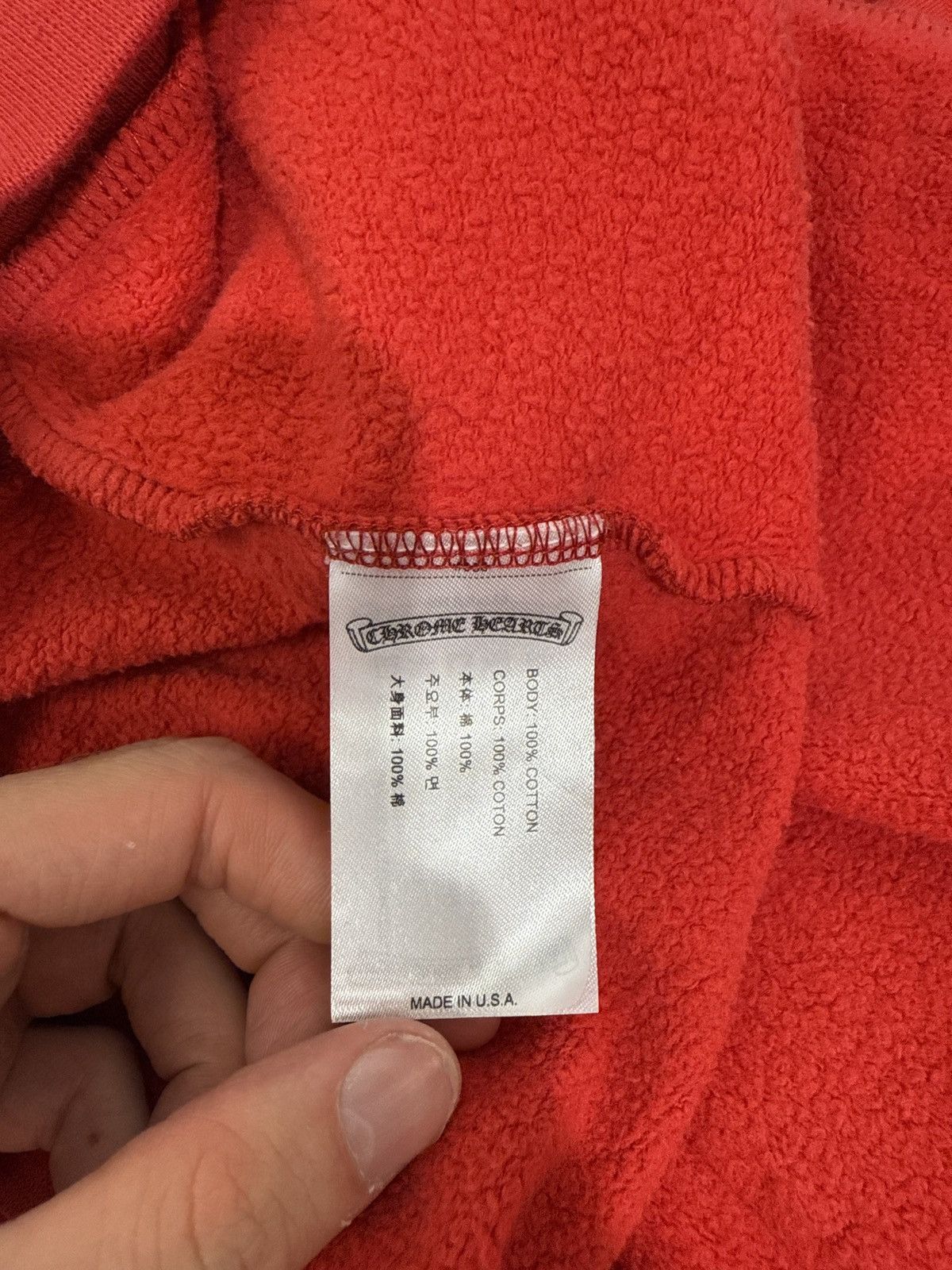Chrome Hearts Chrome Hearts Online Exclusive Hoodie Red White Size US XL / EU 56 / 4 - 4 Thumbnail