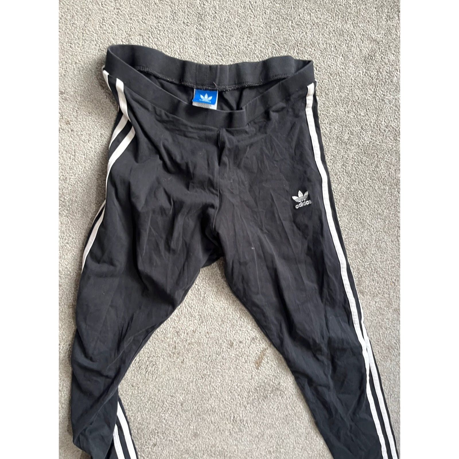 Adidas Adidas Pants Womens M Black Compression Athletic Leggings Running 26X26 Everyday Sports Size 32" / US 10 / IT 46 - 2 Thumbnail