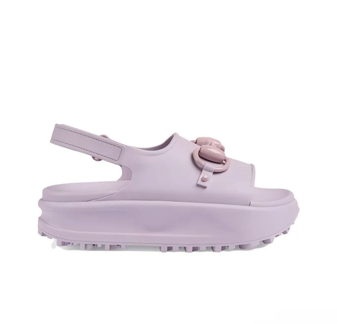 Gucci Gucci Horsebit Flatform Sandal Talc Pink size 39 Size US 9 / IT 39 - 2 Thumbnail