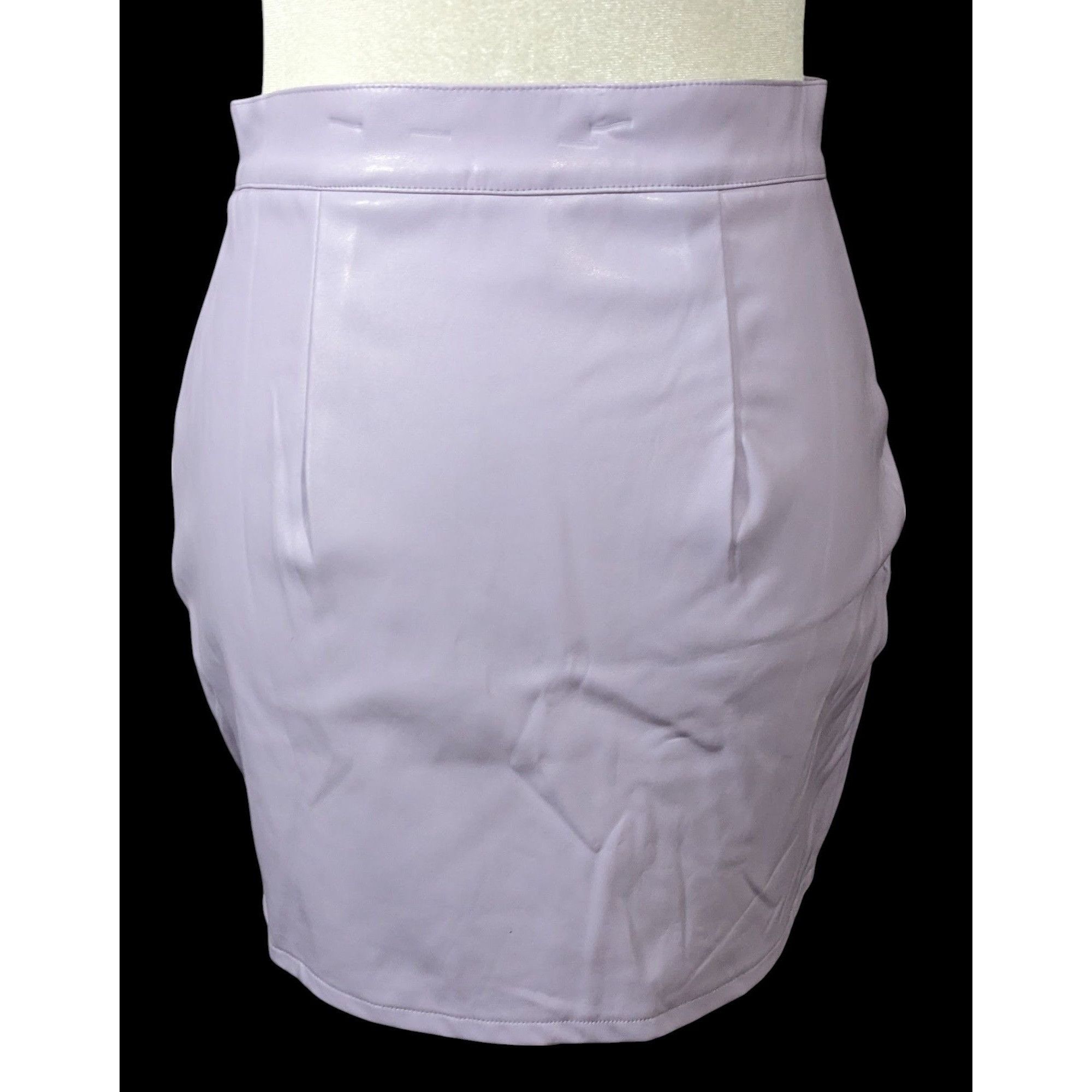 Other Salty Pastel Purple Faux Leather Mini Skirt Size Medium Size 27" / US 4 / IT 40 - 2 Thumbnail