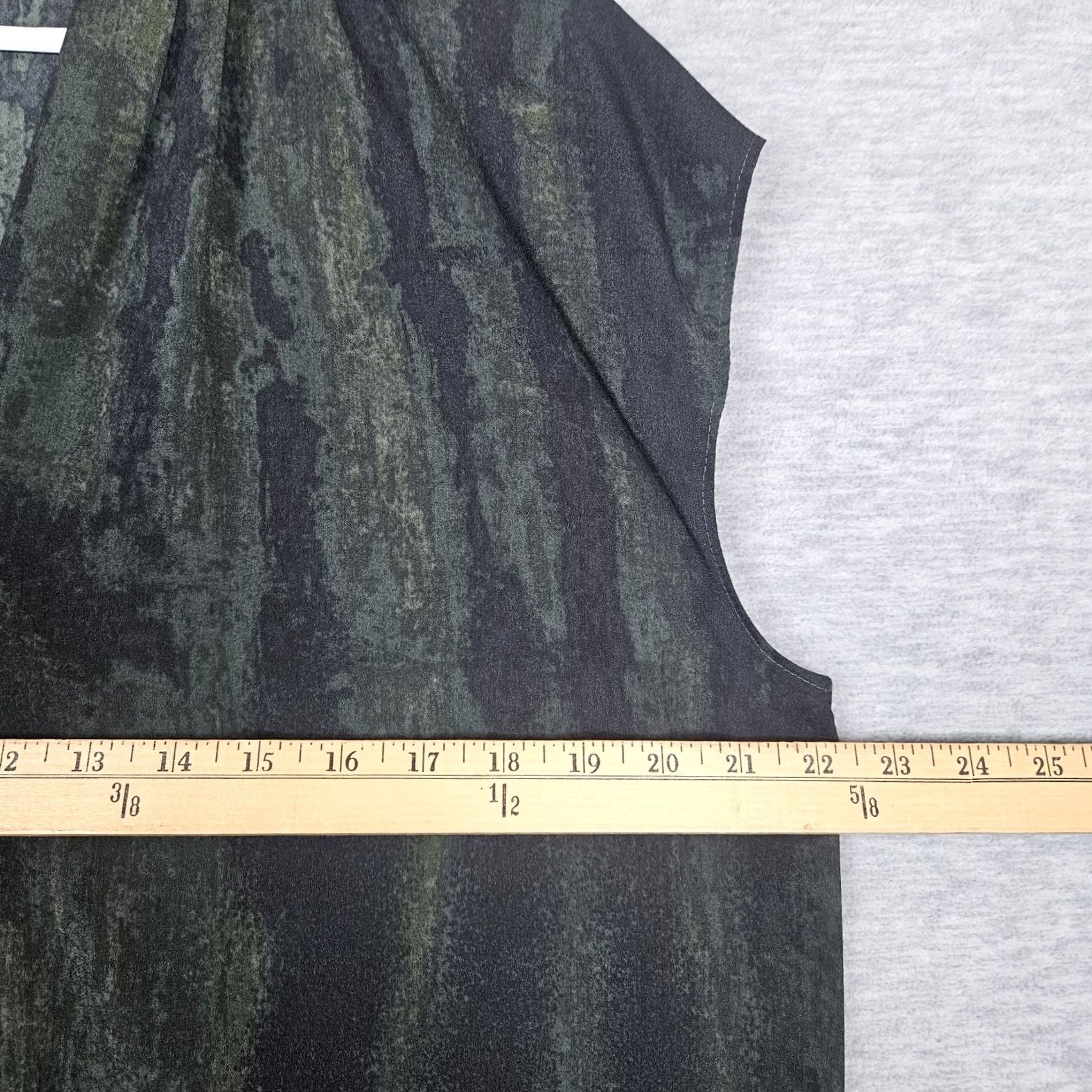 Vintage TAHARI Women's V-neck Cap Sleeve Dark Green Dress L Size L / US 10 / IT 46 - 7 Thumbnail