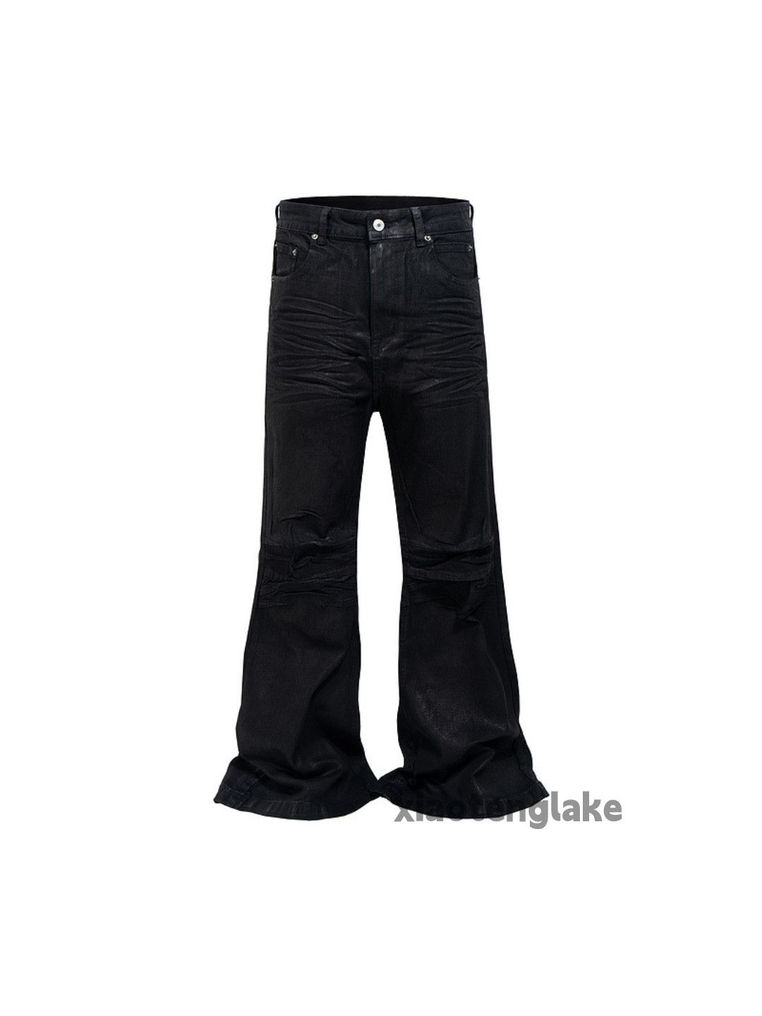 Jean Unisex utility punk hiphop yuppie grunge stain jeans Size US 31 - 2 Thumbnail