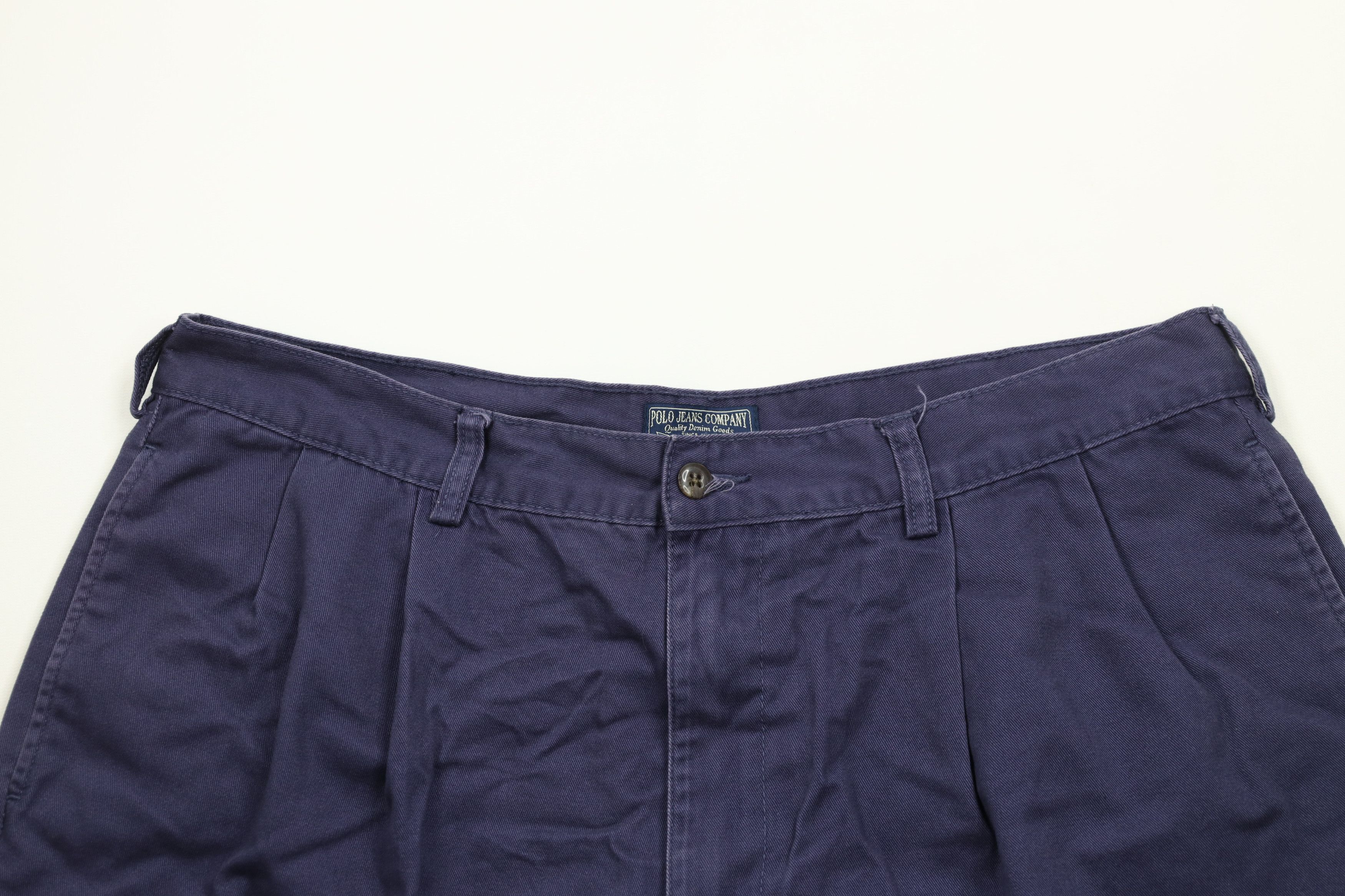 Ralph Lauren × Vintage Vintage 90s Ralph Lauren Pleated Above Knee Chino Shorts Size US 36 / EU 52 - 2 Thumbnail