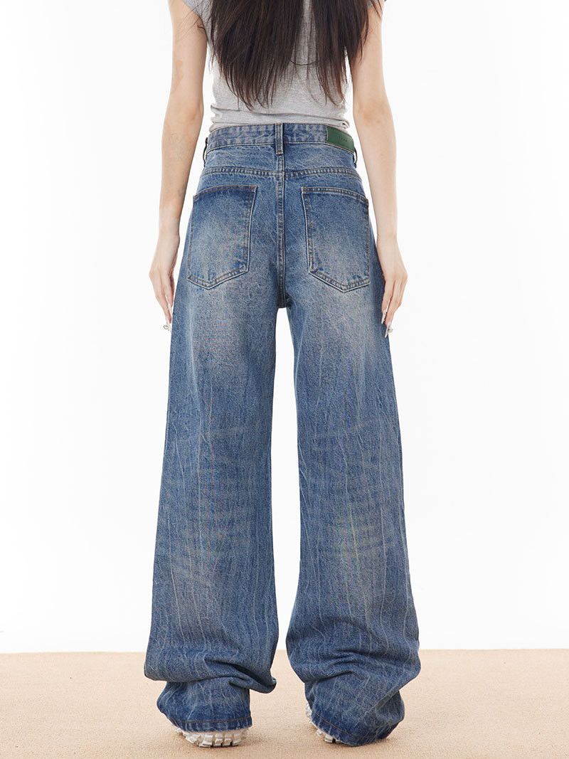 Vintage Vintage American whiskered washed distressed loose jeans Size US 32 / EU 48 - 3 Thumbnail