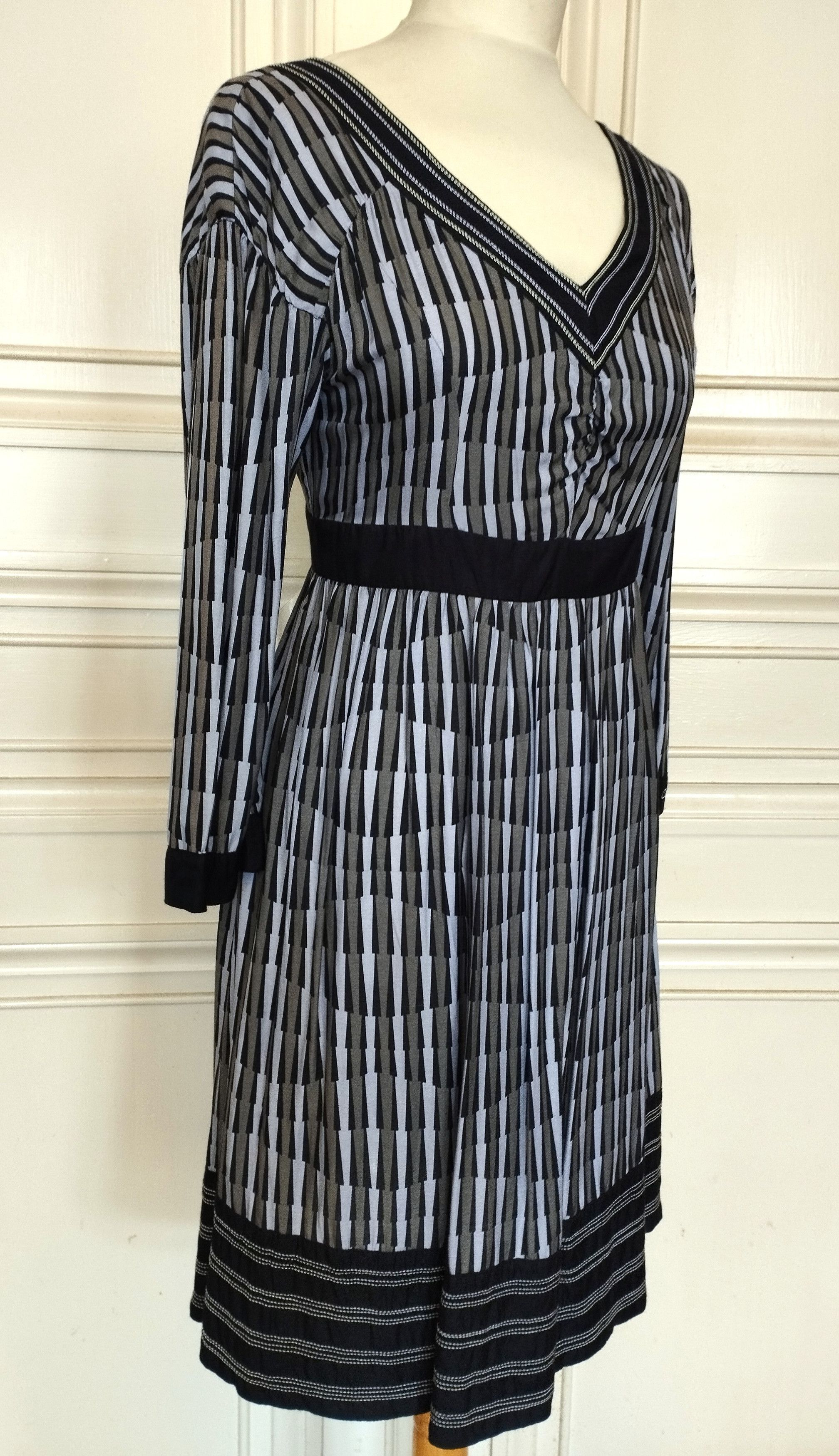 Calvin Klein Calvin Klein Robe Cocktail Soie Grand décolleté dos TS Size S / US 4 / IT 40 - 8 Thumbnail