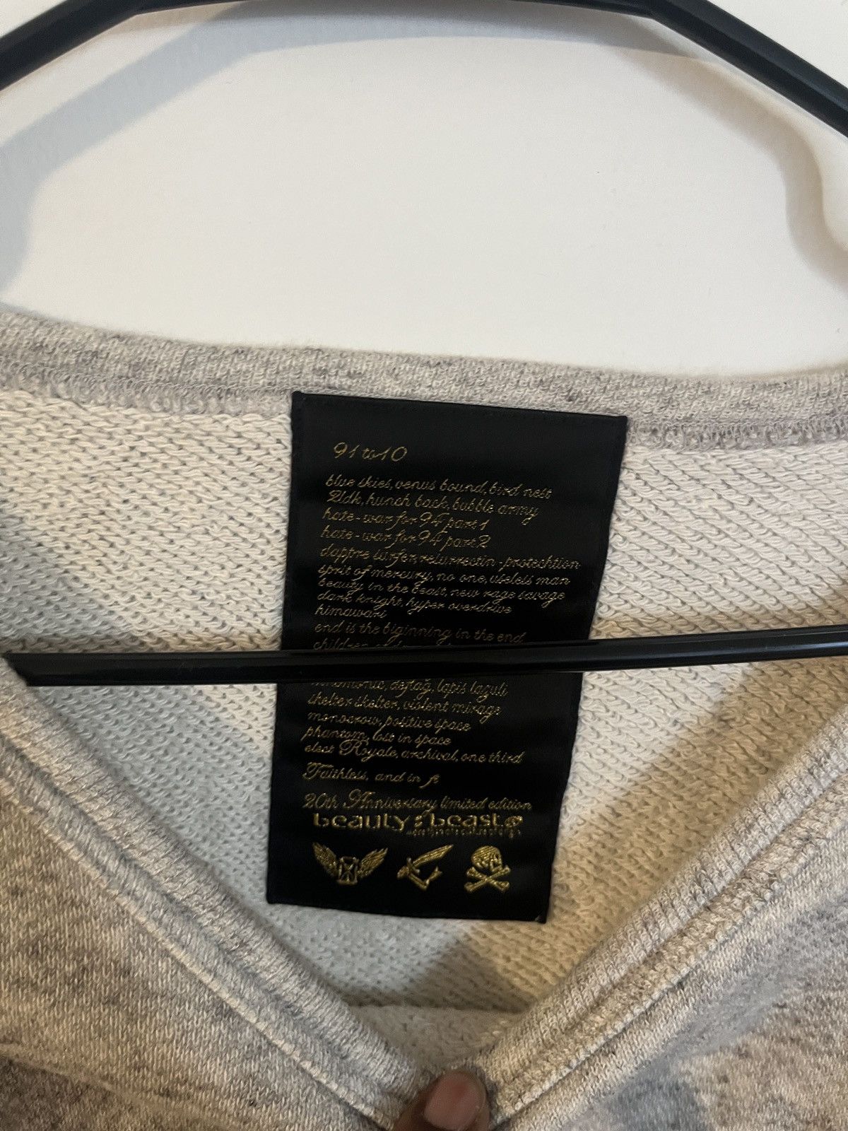 Beauty Beast Beauty:Beast 2001 fuck you middle finger cropped sweater Size US M / EU 48-50 / 2 - 4 Thumbnail