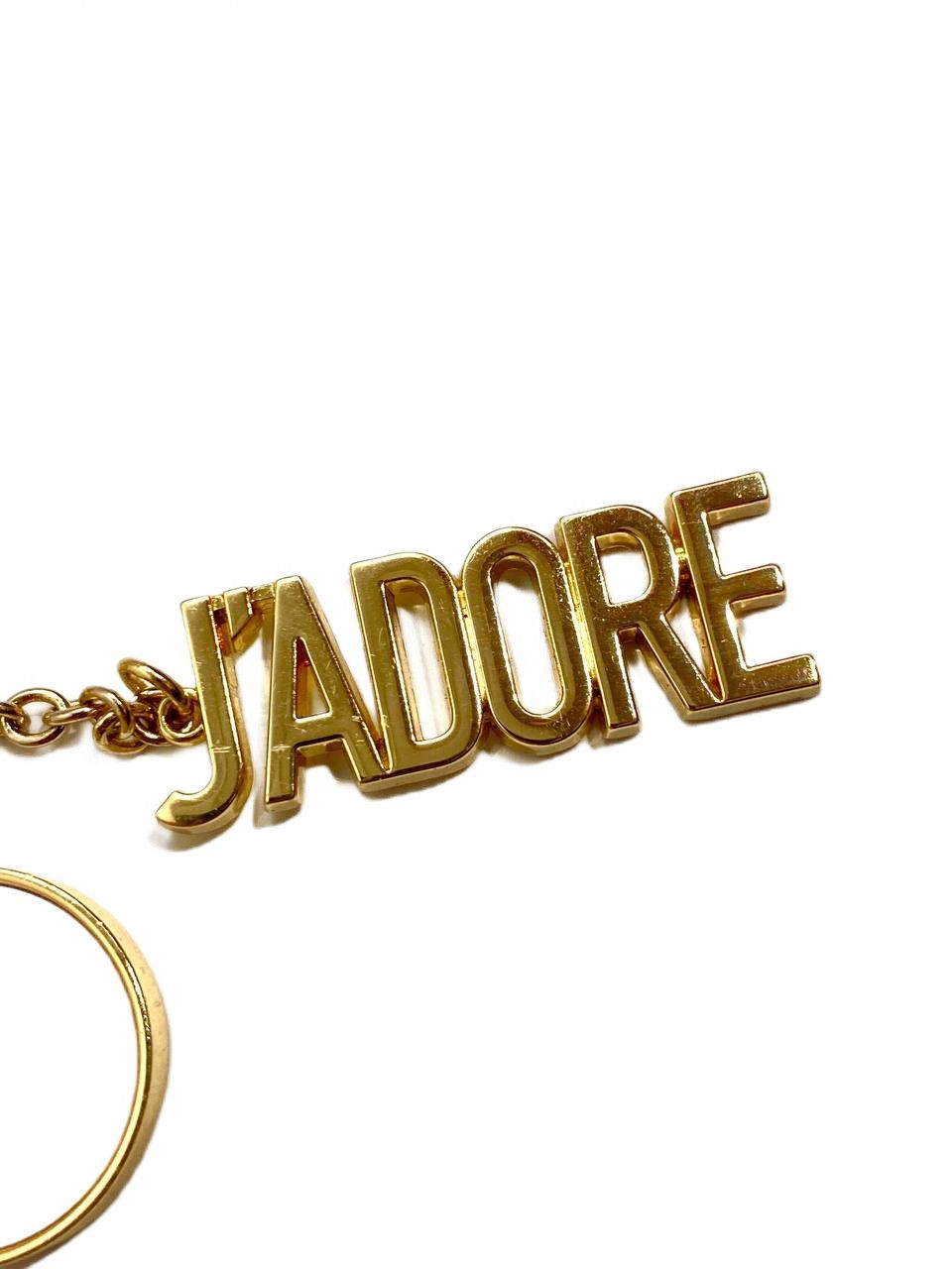 Dior Dior Jadore Gold Logo Bag Charm Key Ring Size ONE SIZE - 3 Thumbnail