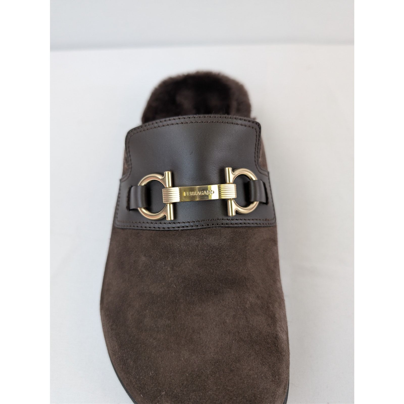 Salvatore Ferragamo o1rshd1 T. Moro 23 Calf Mules in Brown Size US 8 / EU 41 - 16 Thumbnail