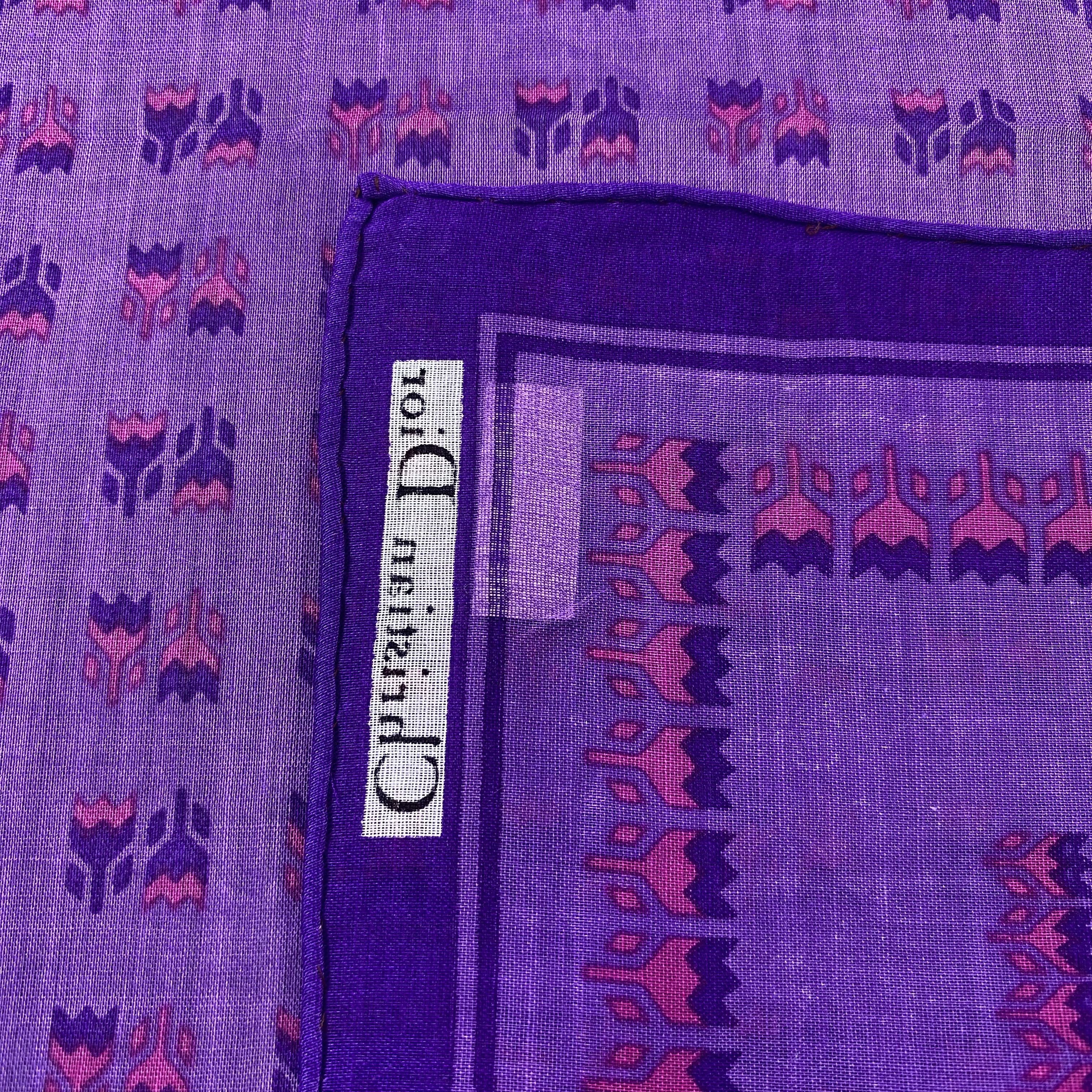 Christian Dior Monsieur Christian Dior Handkerchief Neckerchief Bandana-B1636 Size ONE SIZE - 6 Thumbnail