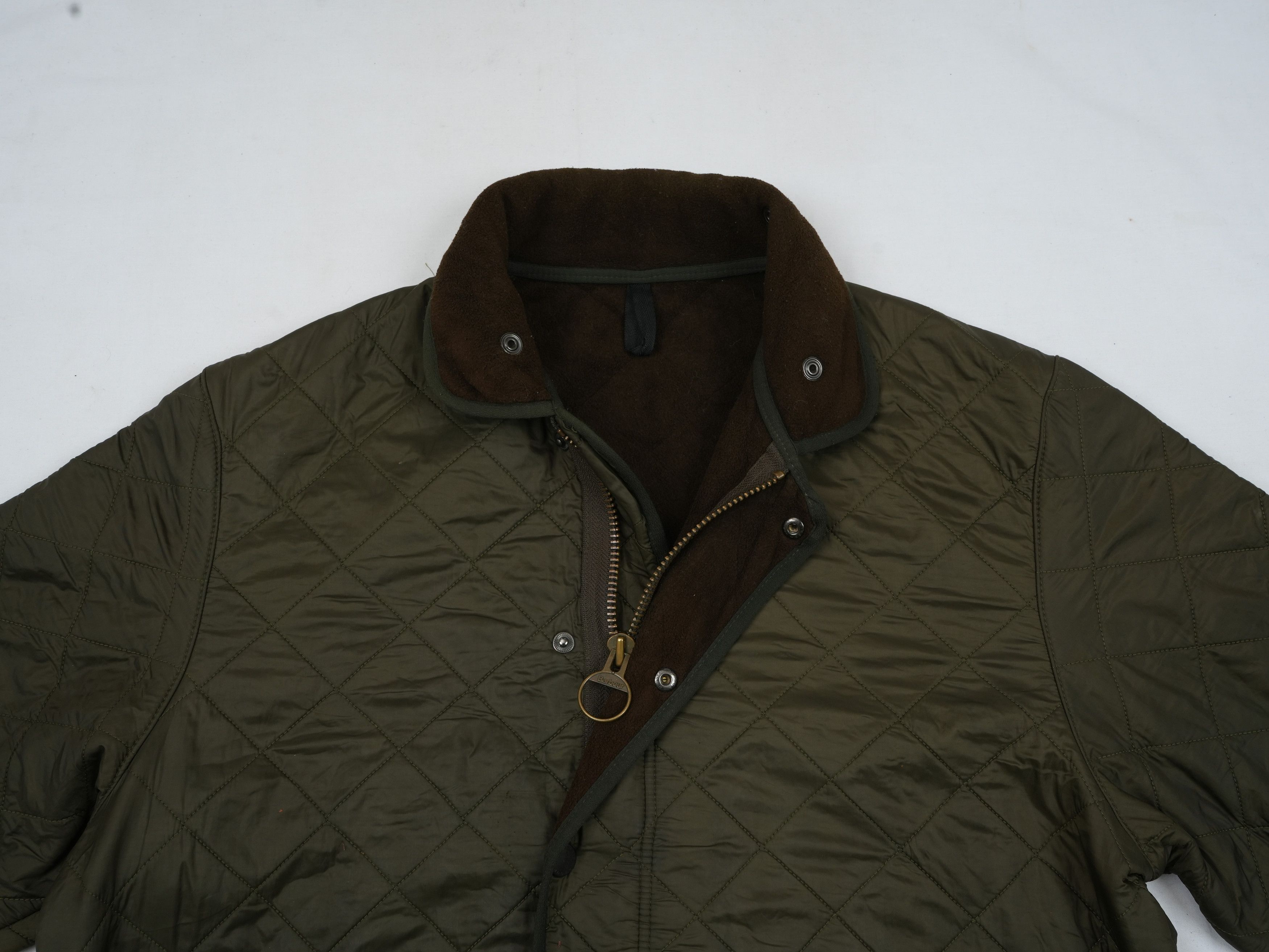 Barbour Olive Barbour Heritage Liddesdale Diamond Quilting Jacket Size US M / EU 48-50 / 2 - 4 Thumbnail