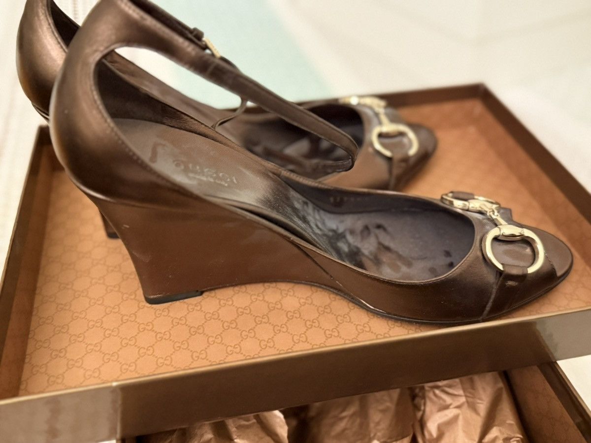 Gucci Bronze gucci heels Size US 9 / IT 39 - 3 Thumbnail