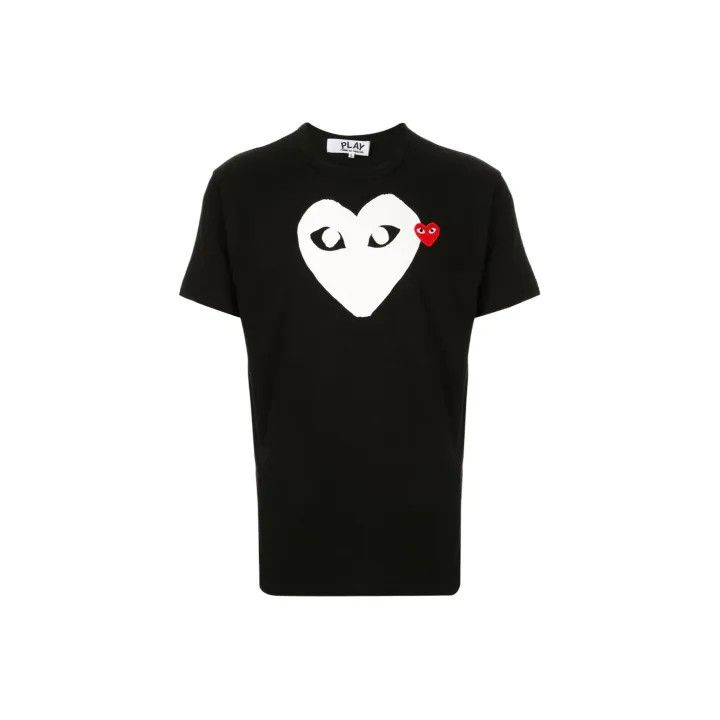 Comme des Garçons Heart Print Short Sleeve T-Shirt 0079