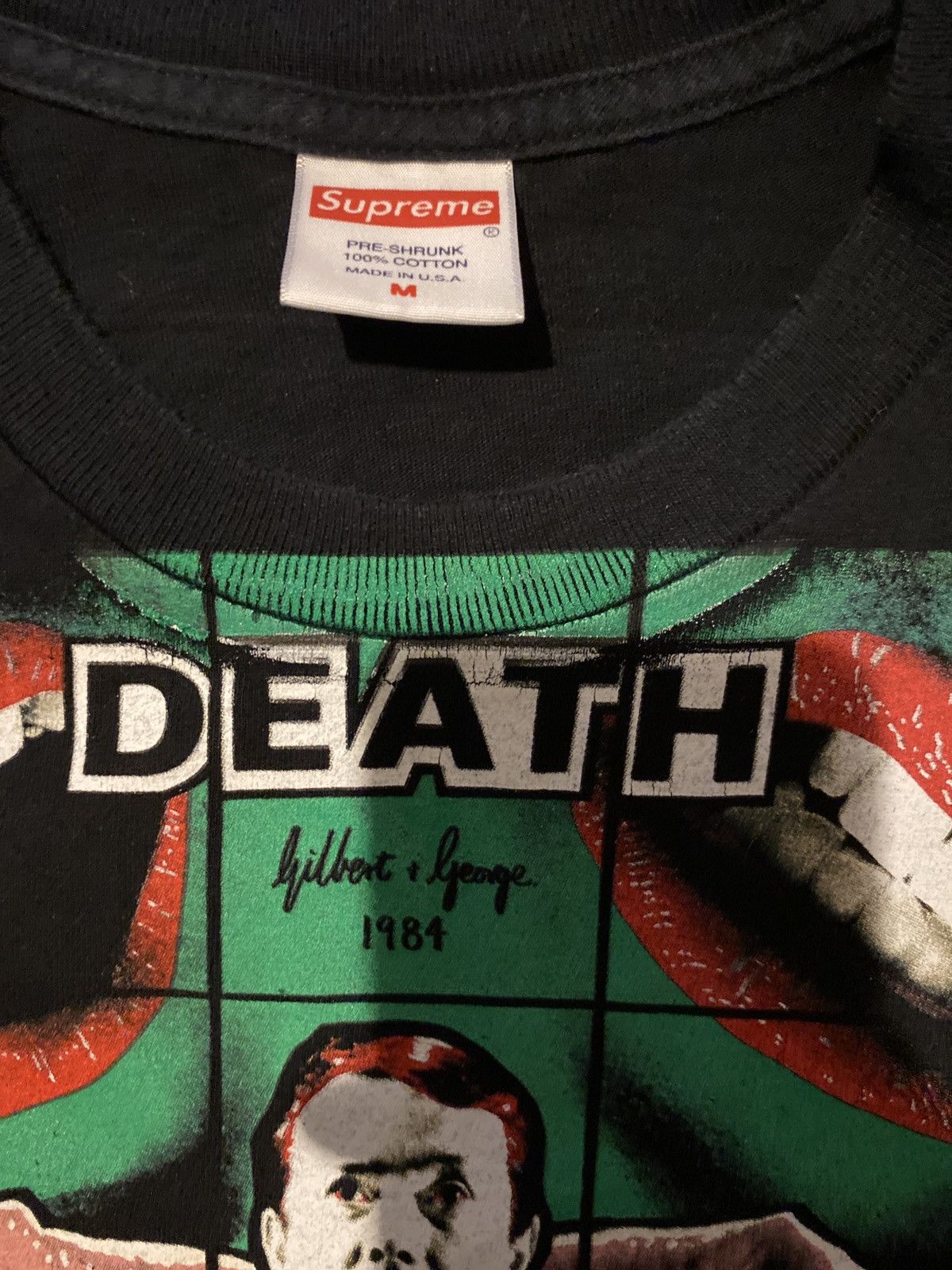Supreme Supreme Gilbert & George DEATH tee Size US M / EU 48-50 / 2 - 2 Thumbnail