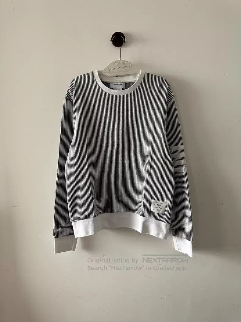 Thom Browne Thom Browne Striped sweatshirt Size US L / EU 52-54 / 3 - 1 Thumbnail
