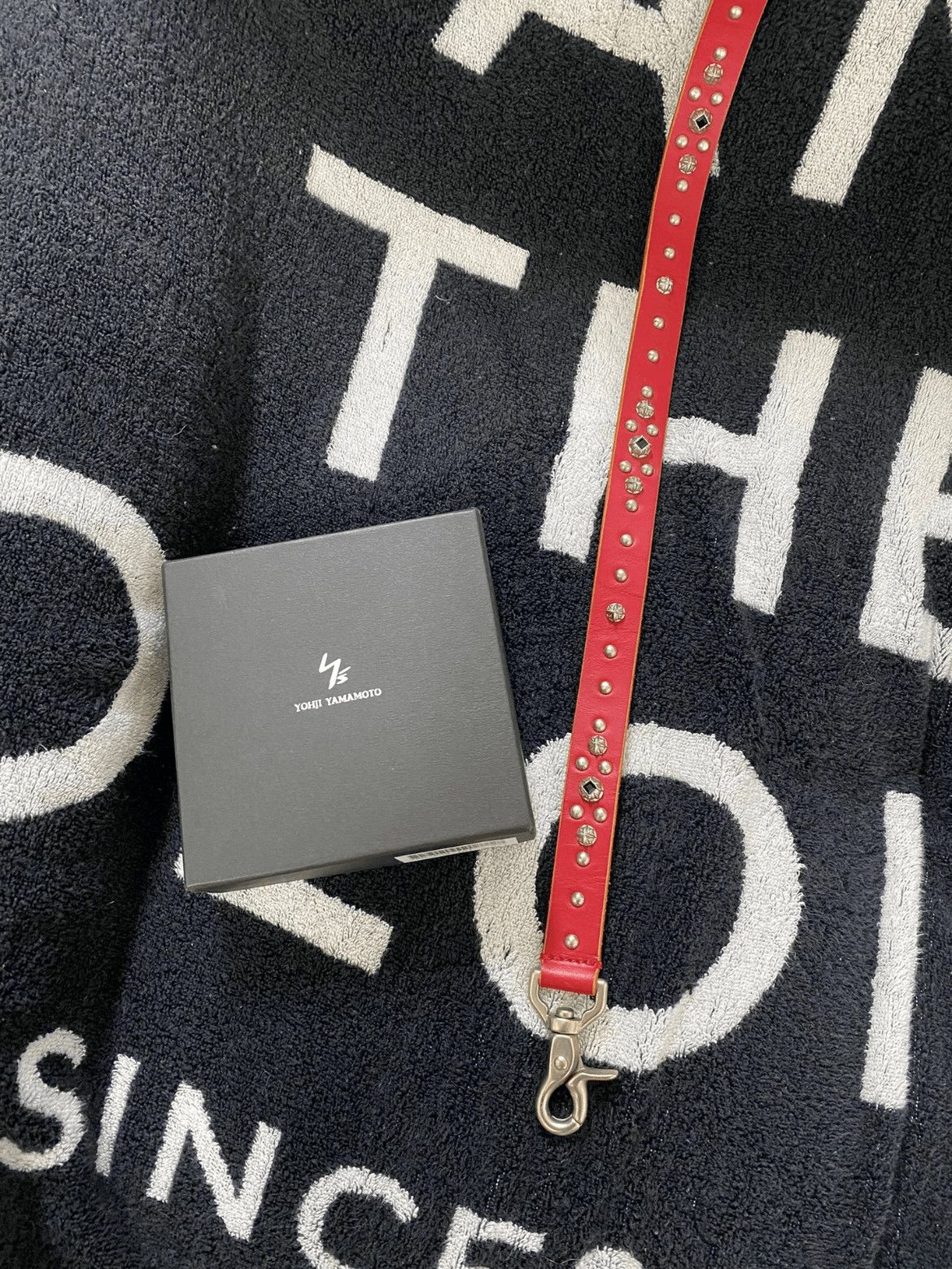 Yohji Yamamoto Yohji Yamamoto Yohji Yamamoto leather stripe pocket chain- Size ONE SIZE - 2 Thumbnail
