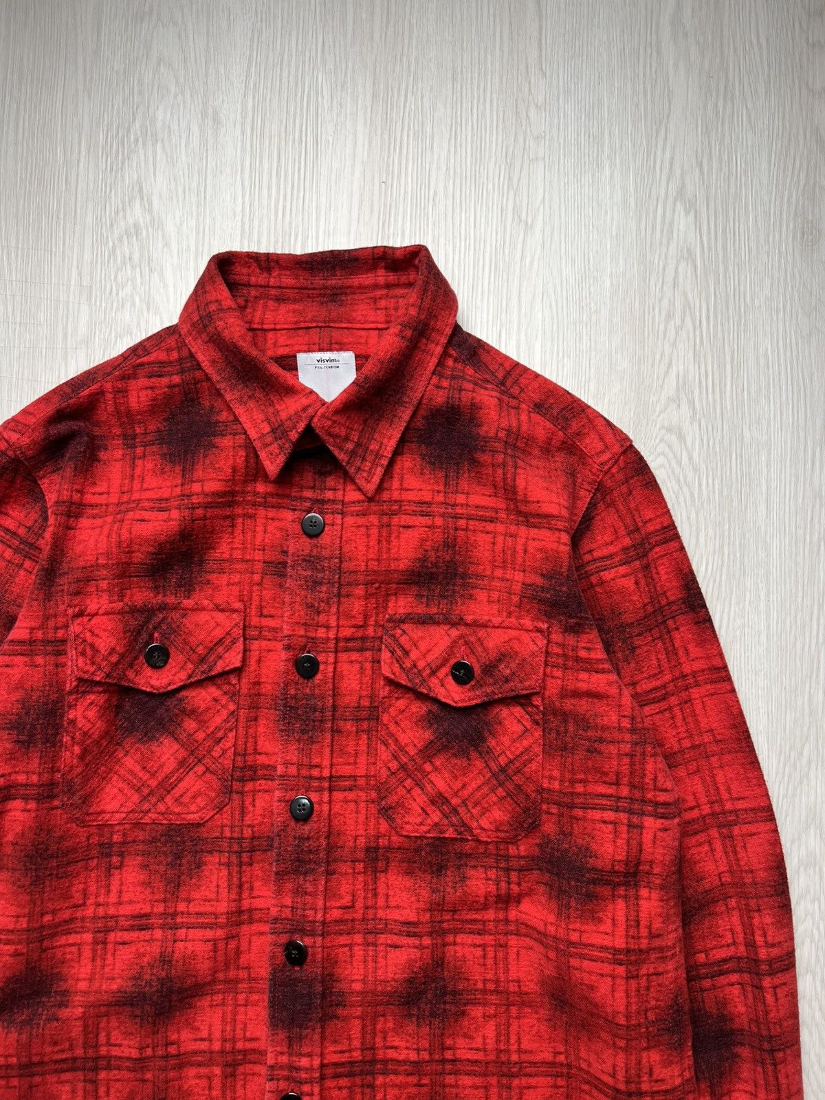 Visvim VISVIM BLACK ELK BRUSHED FLANNEL SHIRT Size US S / EU 44-46 / 1 - 3 Thumbnail