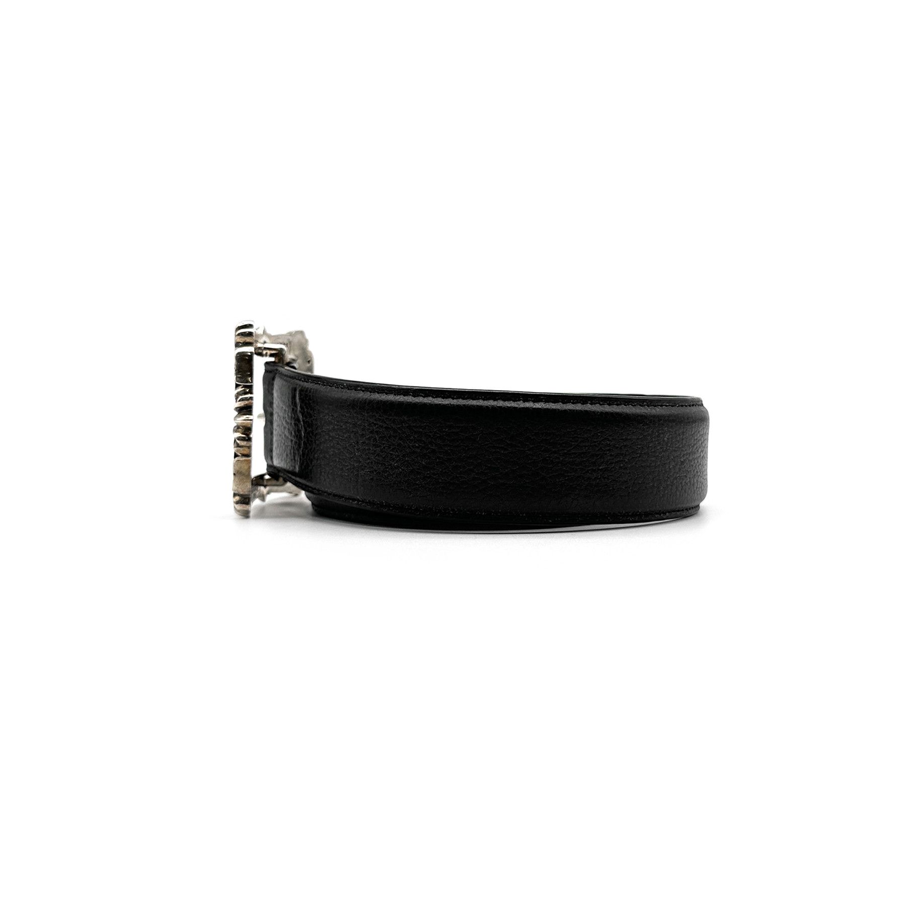 Chrome Hearts Chrome Hearts Black Leather Filigree Belt Size 32 - 4 Thumbnail