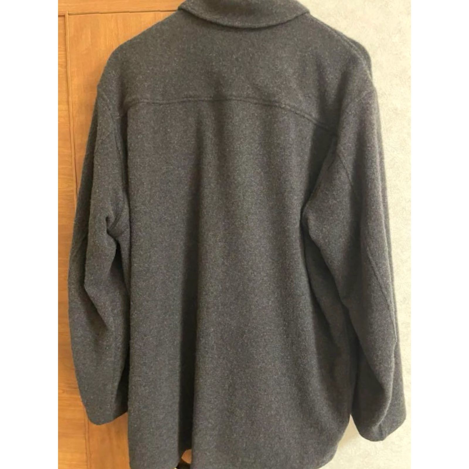 Auralee AURALEE Cashmere Wool Brushed Jersey Big Shirts Men Indigo Navy/French Navy Size US M / EU 48-50 / 2 - 2 Thumbnail