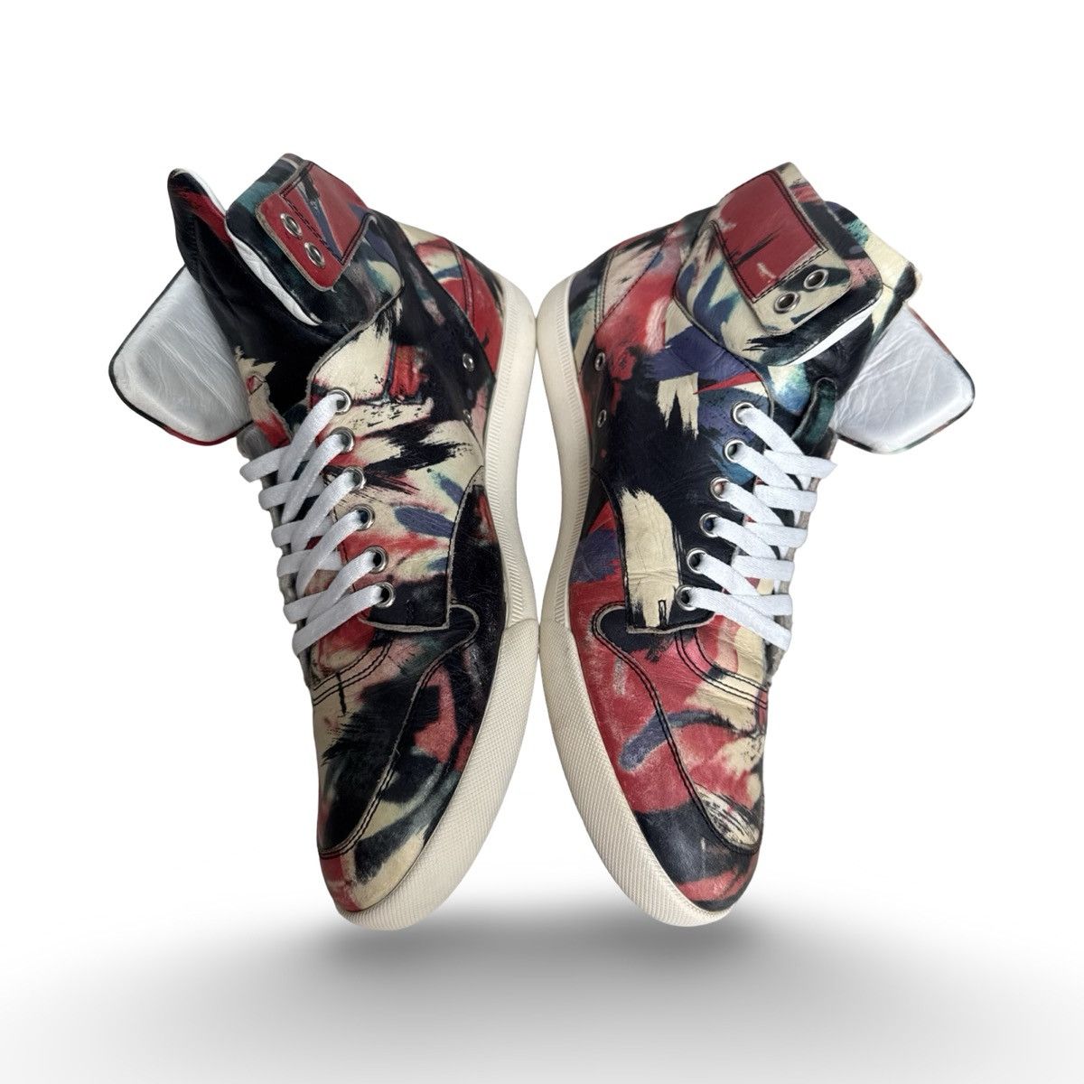 Dior dior homme ss14 geomtric multicolour hightops Size US 7.5 / EU 40-41 - 3 Thumbnail