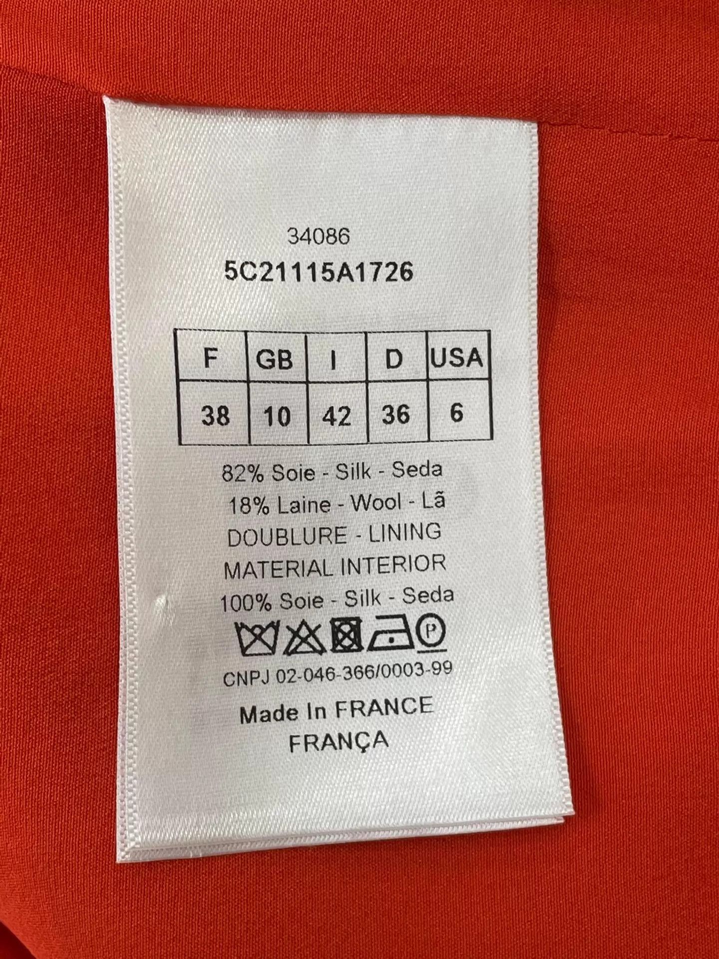 Dior Dior Sleeveless Asym Hem Silk & Wool Red Dress 38 Size XS / US 0-2 / IT 36-38 - 4 Thumbnail
