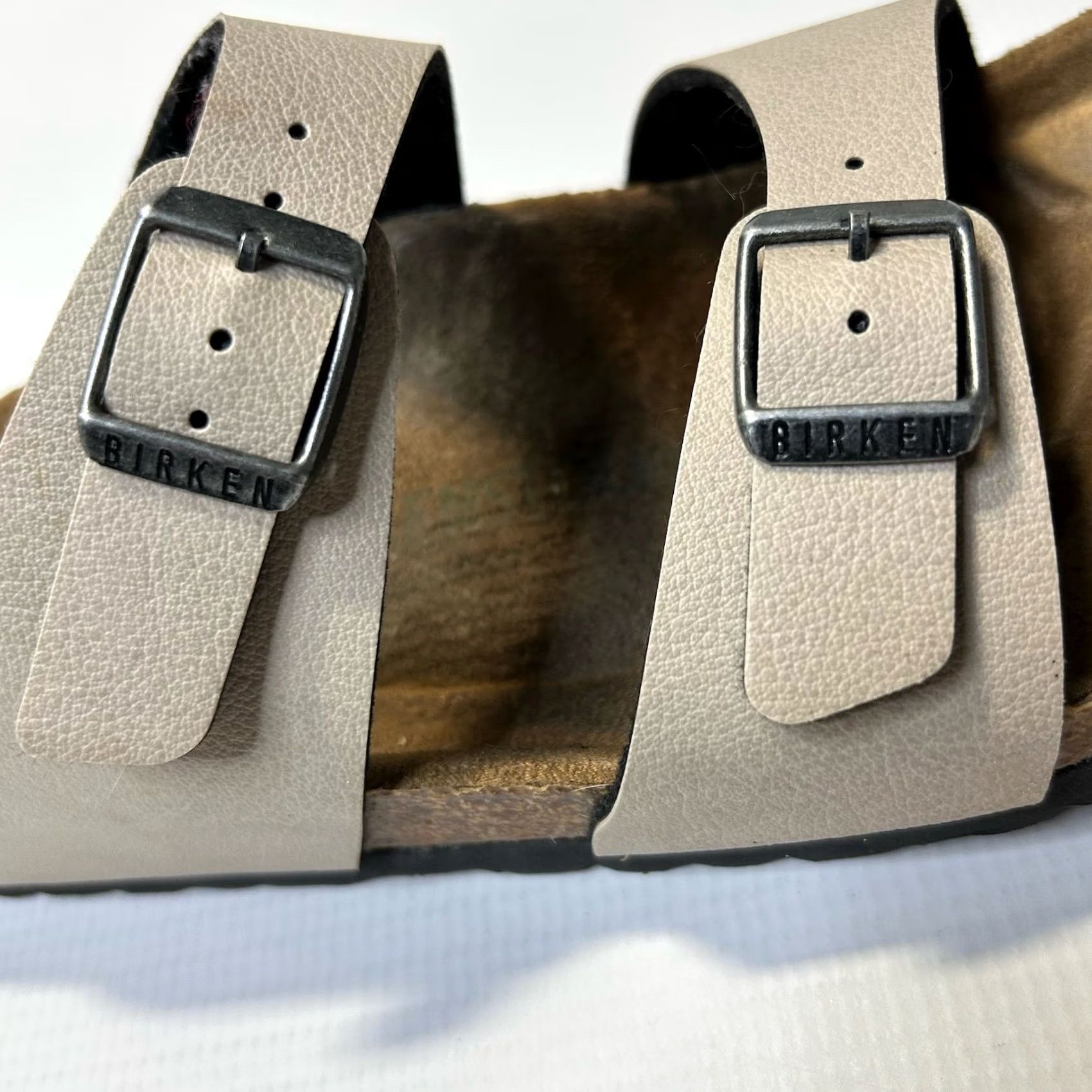 Birkenstock Birkenstock Sydney Sandals Women's Beige Tan Slip-On 7 38 Logo Arch Support Flat Heel Bohemian Retro Nature Outdoor Adjustable Straps Sandal Size US 7 / IT 37 - 4 Thumbnail