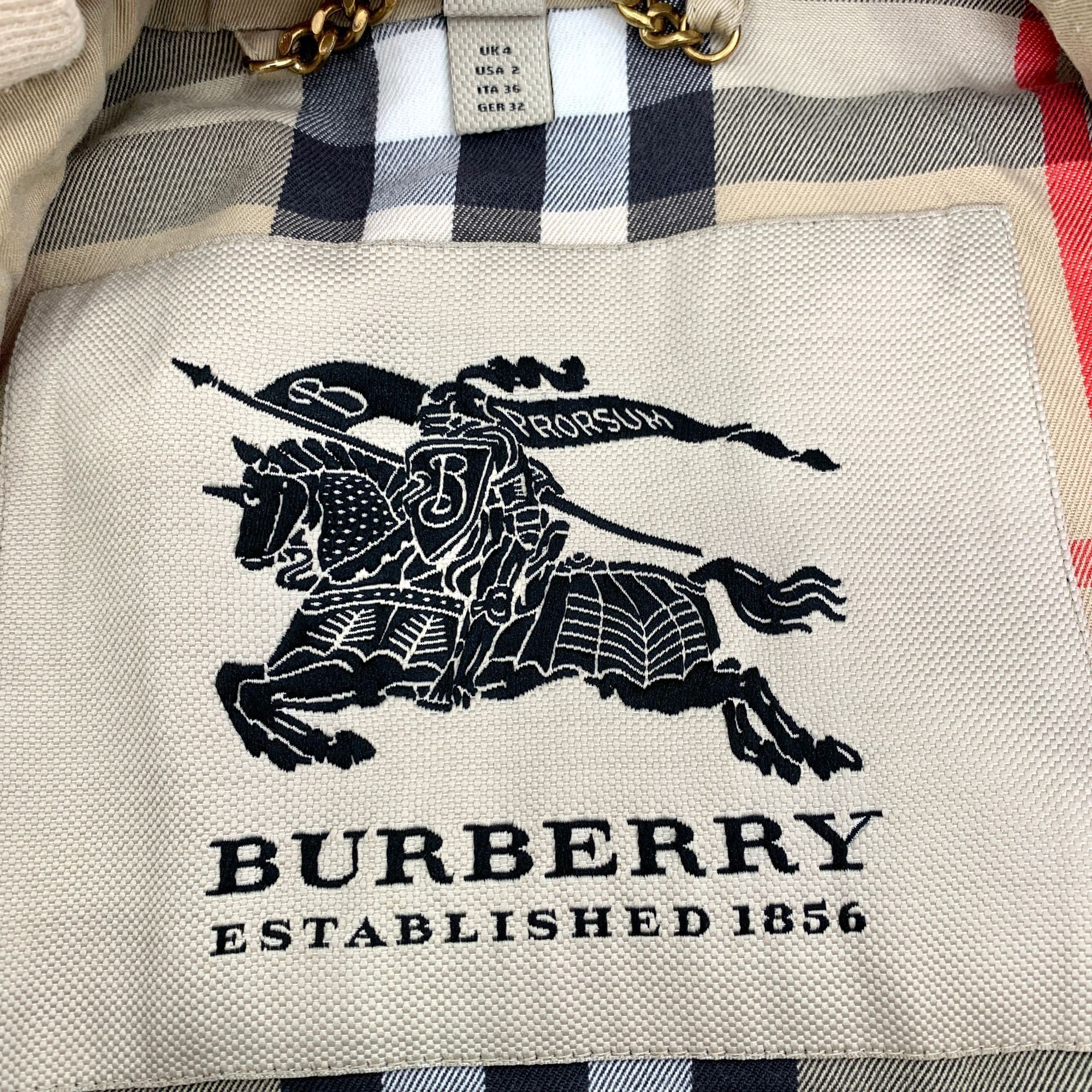 Burberry Prorsum Burberry "The Sandringham" Short Trench Coat Beige Double-Br Size XS / US 0-2 / IT 36-38 - 2 Thumbnail