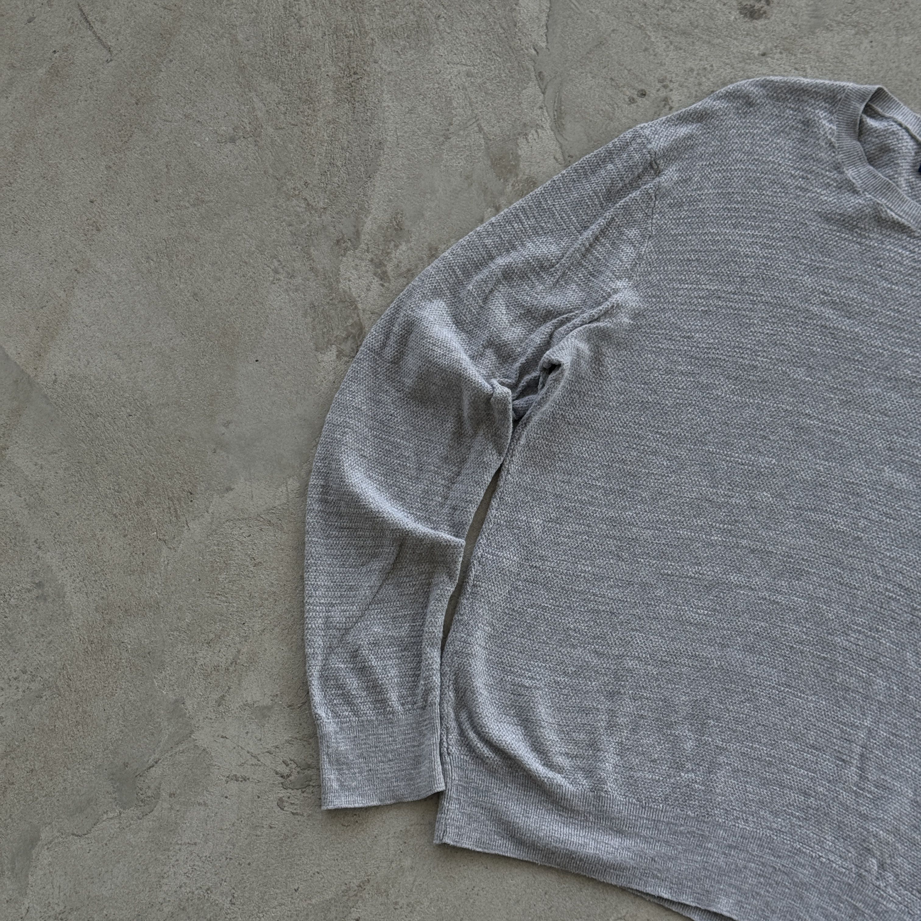 Polo Ralph Lauren Polo Ralph Lauren Grey Knit Sweater Crewneck Cotton Silk Size US M / EU 48-50 / 2 - 3 Thumbnail