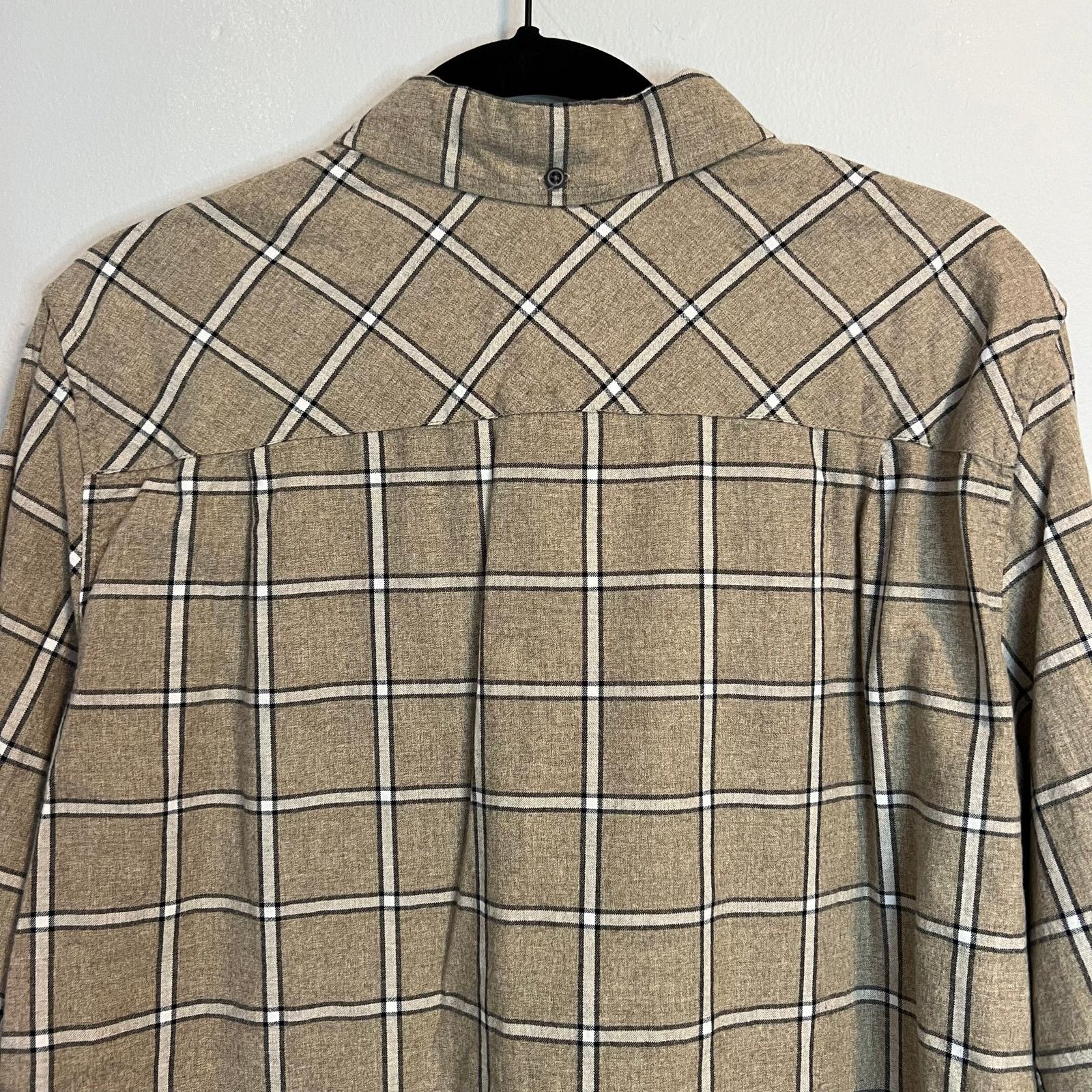 Hurley Hurley Plaid Tan Flannel Button Up Casual Shirt Mens Size M Size US M / EU 48-50 / 2 - 3 Thumbnail
