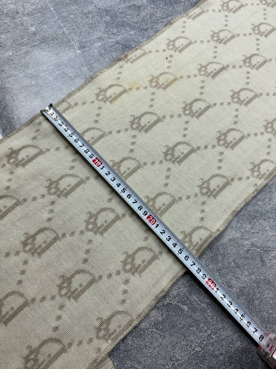 Christian Dior Monsieur Authentic Christian Dior Wool Monogram Scarf Size ONE SIZE - 10 Thumbnail