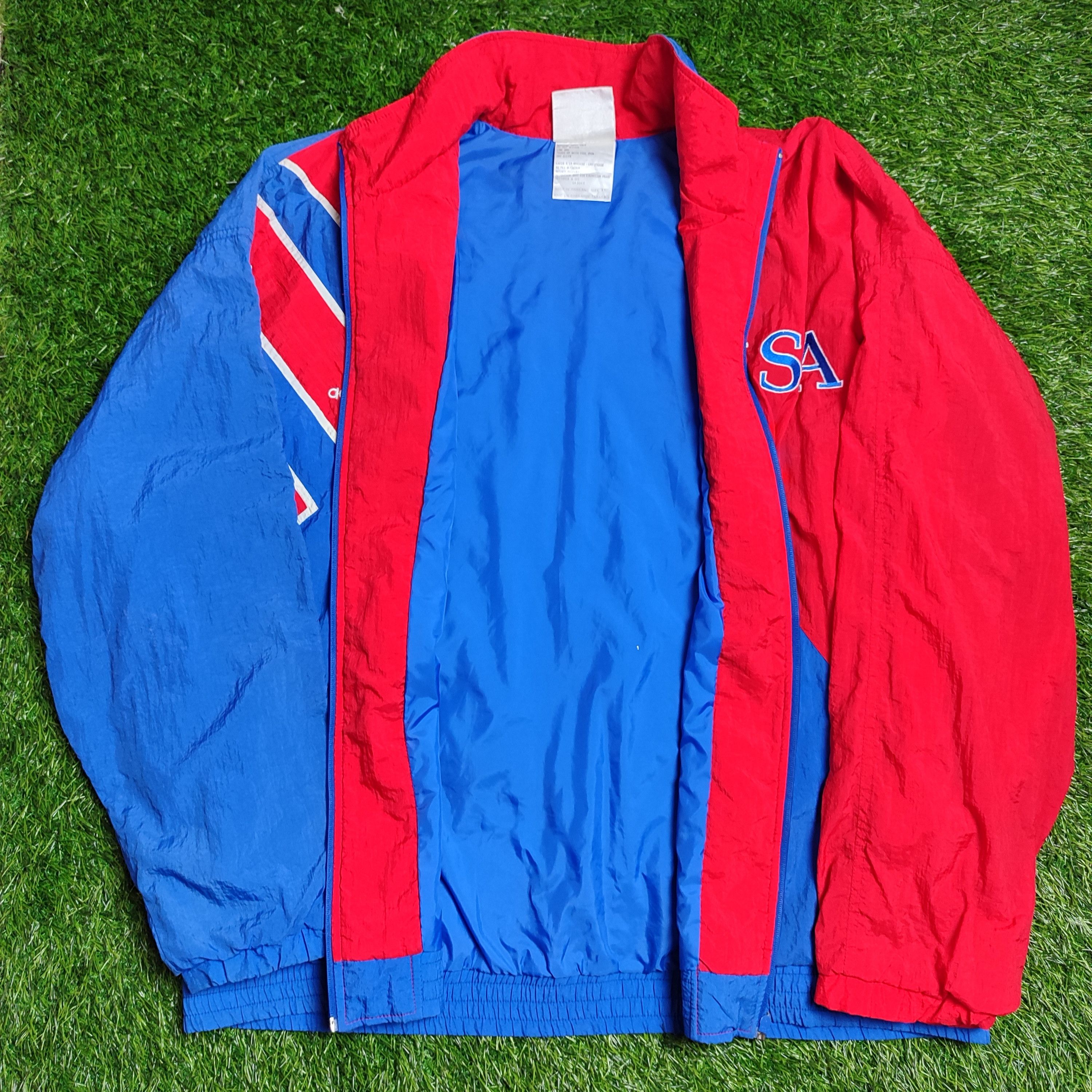 Adidas Adidas Vintage Windbreaker USA 1992 Soccer Jacket Size US XL / EU 56 / 4 - 3 Thumbnail