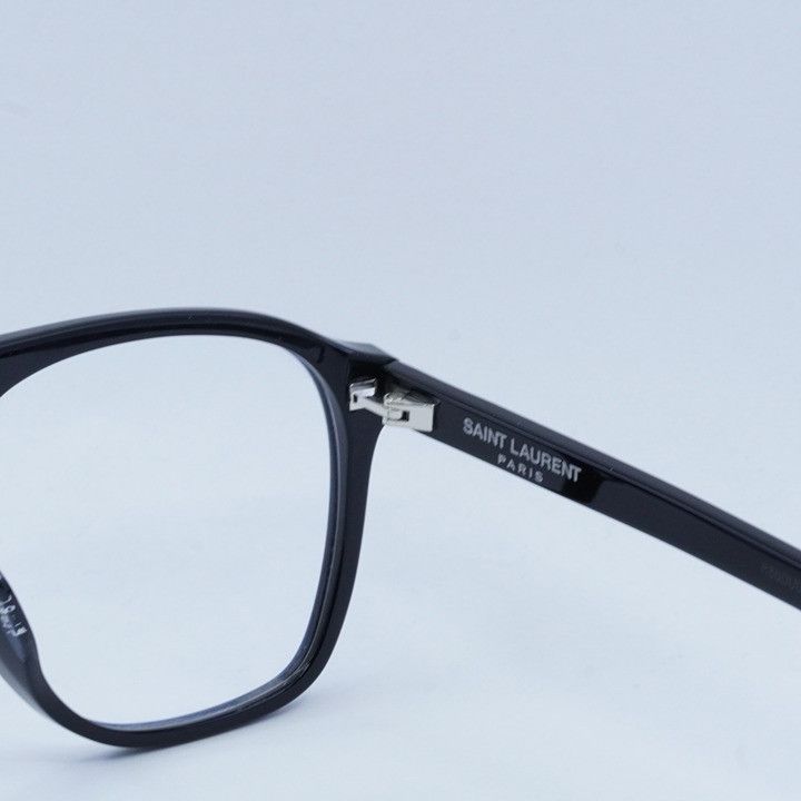 Saint Laurent Paris Saint Laurent SL596 DUNE OPT 001 Eyeglasses Shiny Black 58mm Size ONE SIZE - 7 Thumbnail