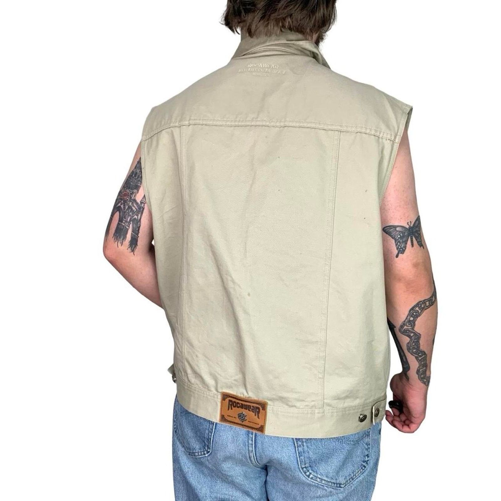 Rocawear × Vintage Vintage 90s RocaWear Embroidered Vest Size US XL / EU 56 / 4 - 4 Thumbnail