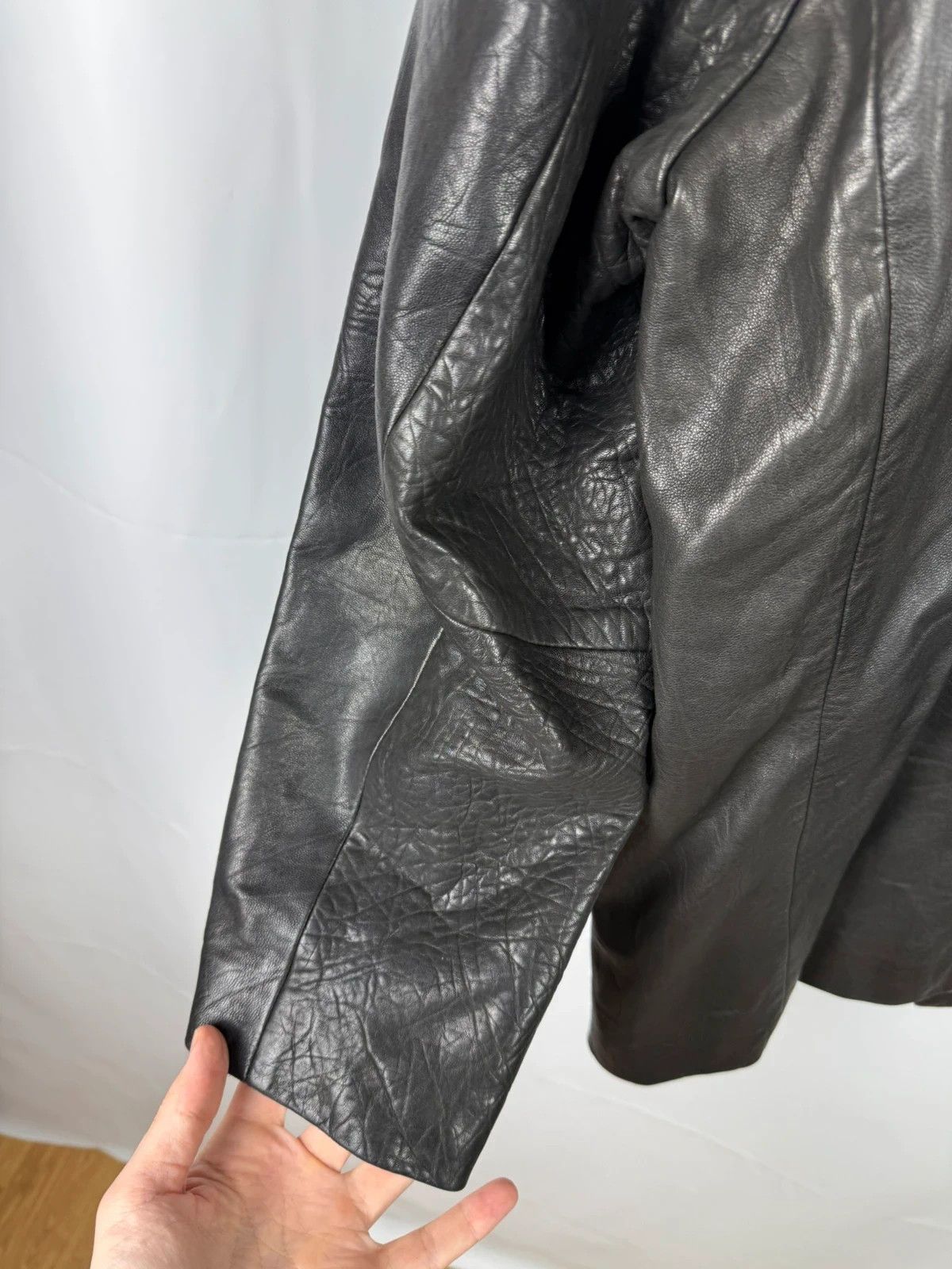 Other Demure Genuine Leather Coat Jacket Structured size M Size US M / EU 48-50 / 2 - 8 Thumbnail