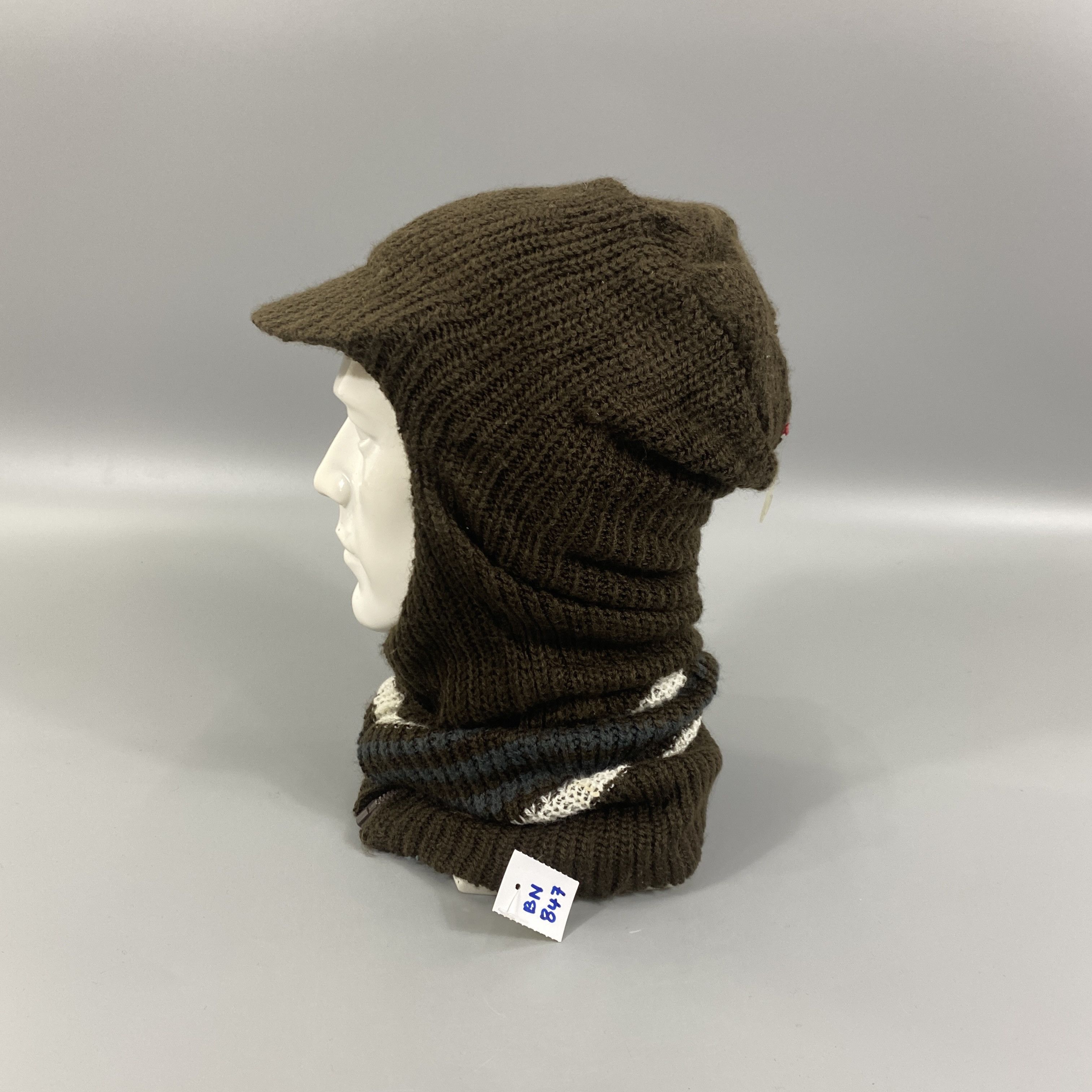 Japanese Brand Ski Cap Hat With Zipper -BN847 Size ONE SIZE - 2 Thumbnail