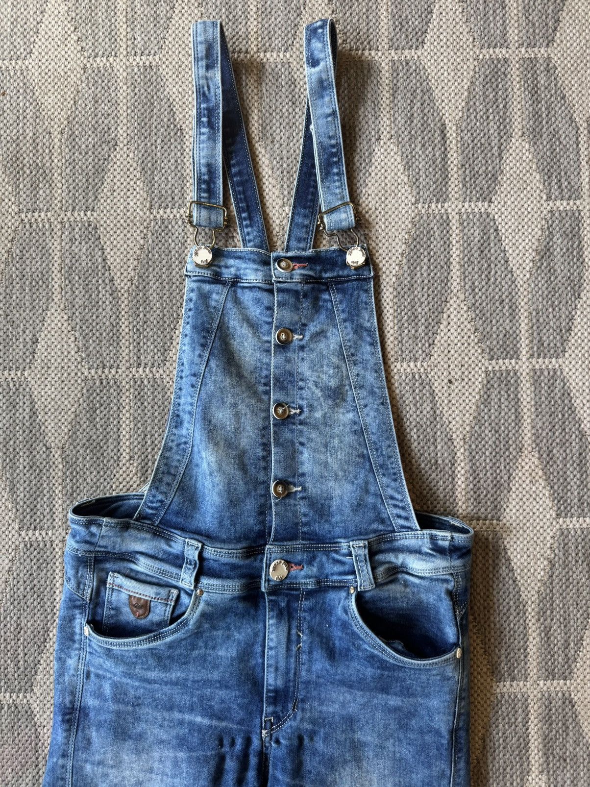 Kenzo Retro Kenzo Jeans Stretch Denim Overalls, Size XS Size 26" / US 2 / IT 38 - 2 Thumbnail