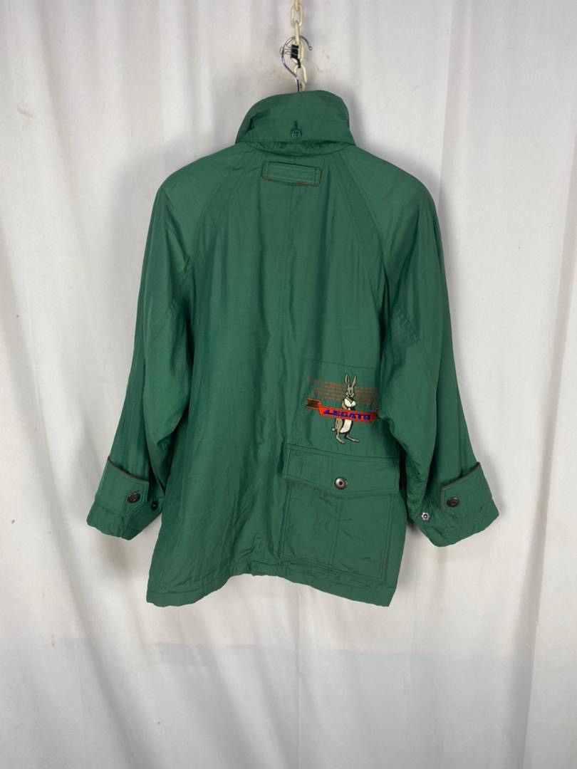 Lagato design snap button jacket hidden hoodie