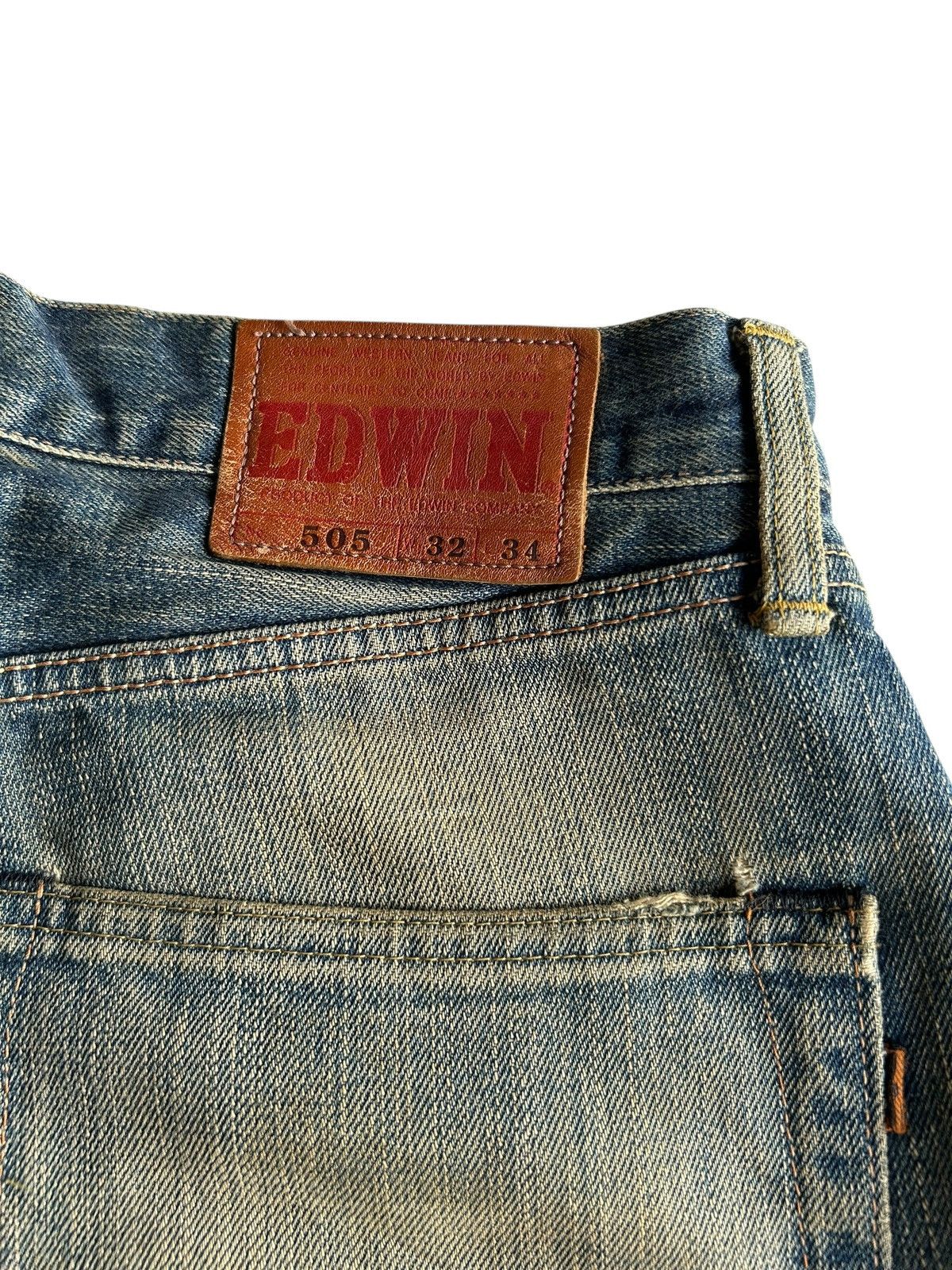 Japanese Brand × Kapital × Vintage Vintage Edwin Selvedge Baggy Rusty Mudwash Distressed Denim Size US 33 - 14 Thumbnail