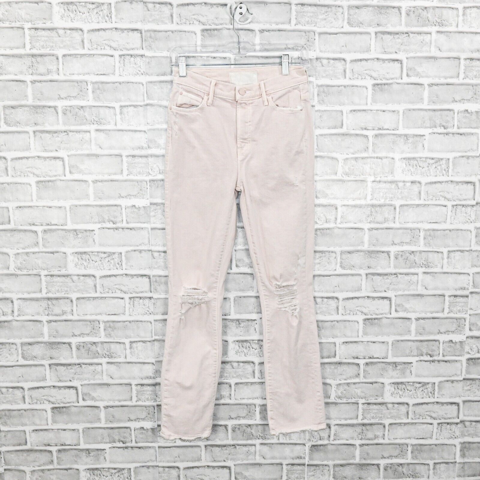 MOTHER MOTHER Superior Denim High Waisted Rascal Ankle Jeans Pink Size 25" / US 0 / IT 36 - 5 Thumbnail