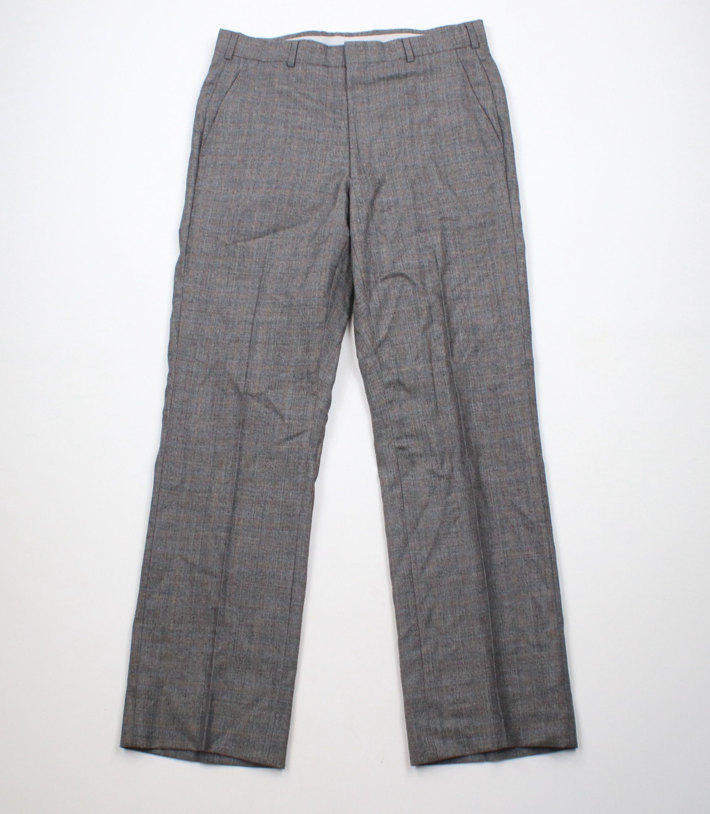 Vintage Vintage 70s Streetwear Flared Wide Leg Chino Pants Plaid USA Size US 34 / EU 50 - 1 Thumbnail