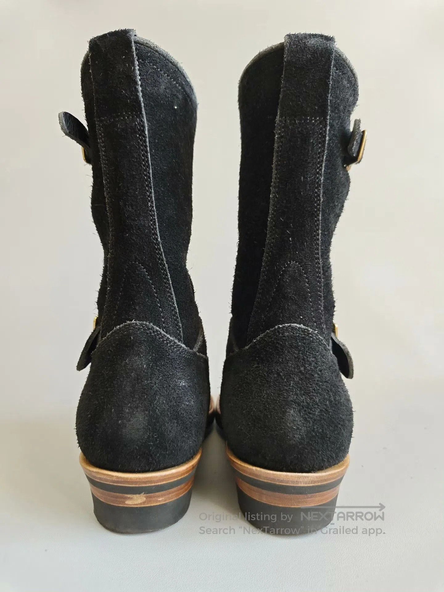 Left Hand Master Zuo Handmade Black Engineer Boots. Size US 7 / EU 40 - 6 Thumbnail