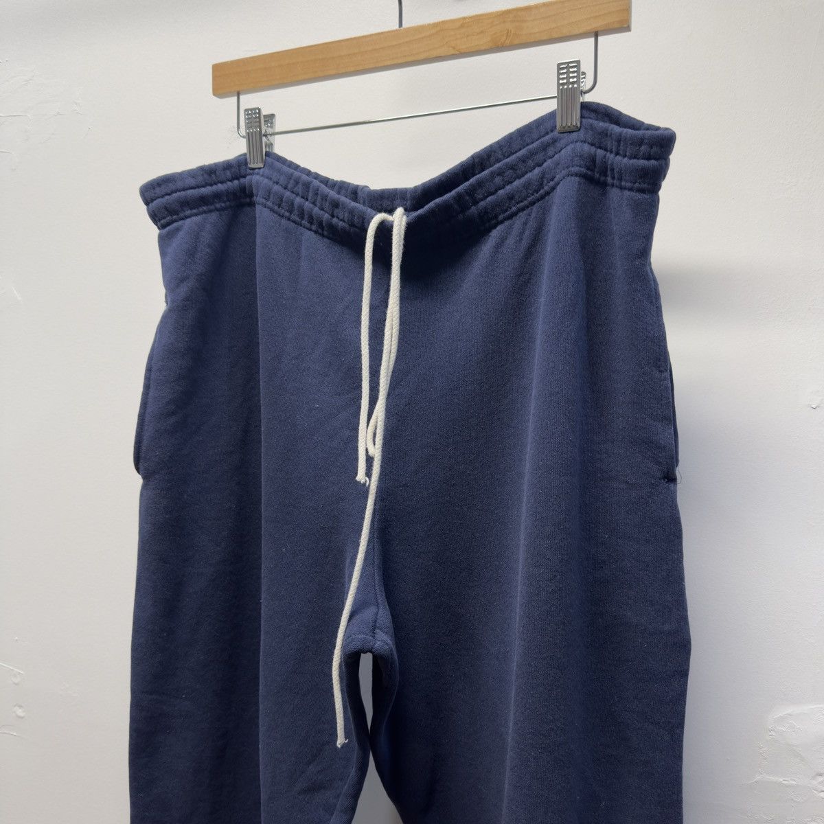 Vintage 90s Navy Blue Faded Sweatpants ERD Grunge Chrome Size US 40 / EU 56 - 4 Thumbnail