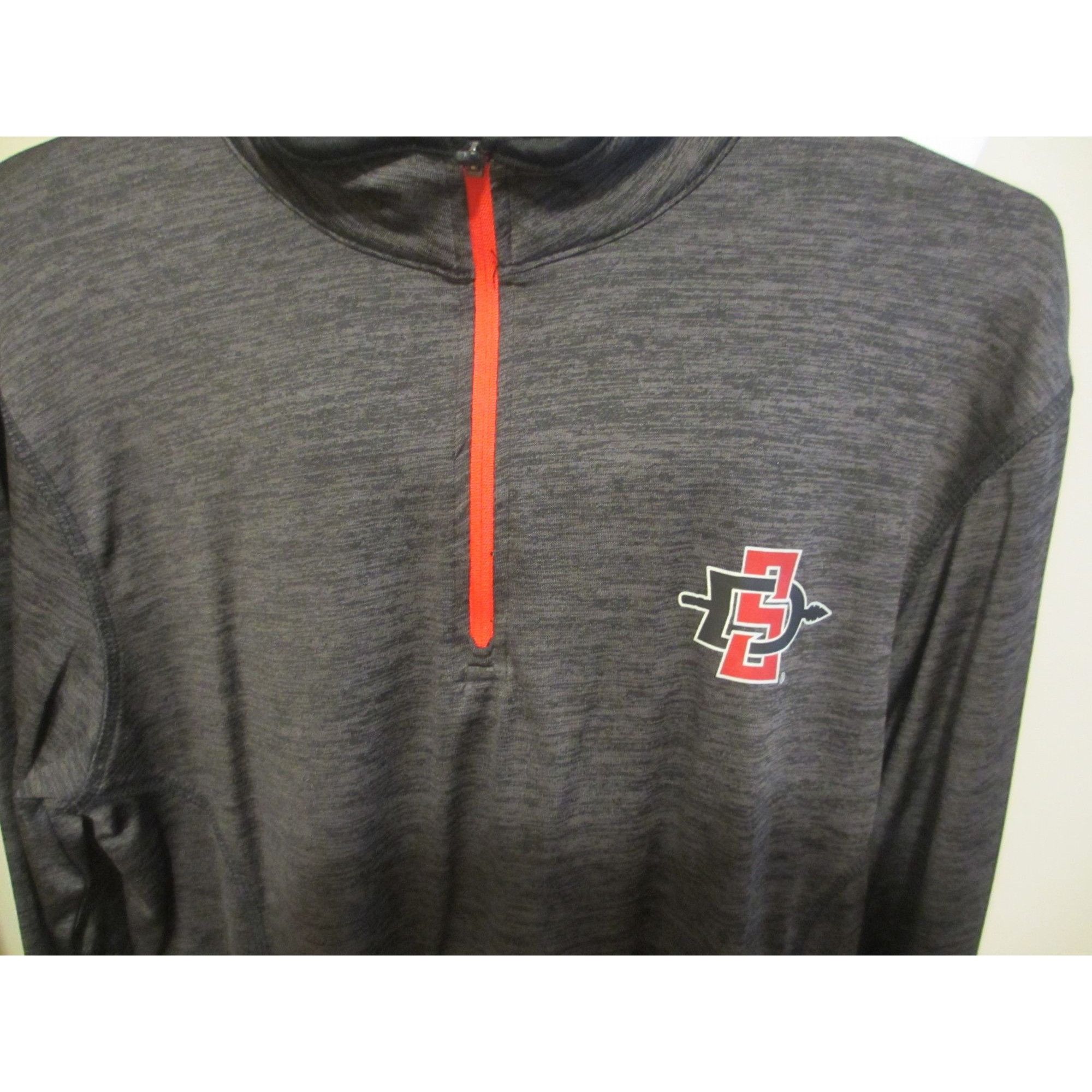 Other San Diego State Gray Long-Sleeve 1/4 Zip Pullover By Colosse Size US S / EU 44-46 / 1 - 3 Thumbnail