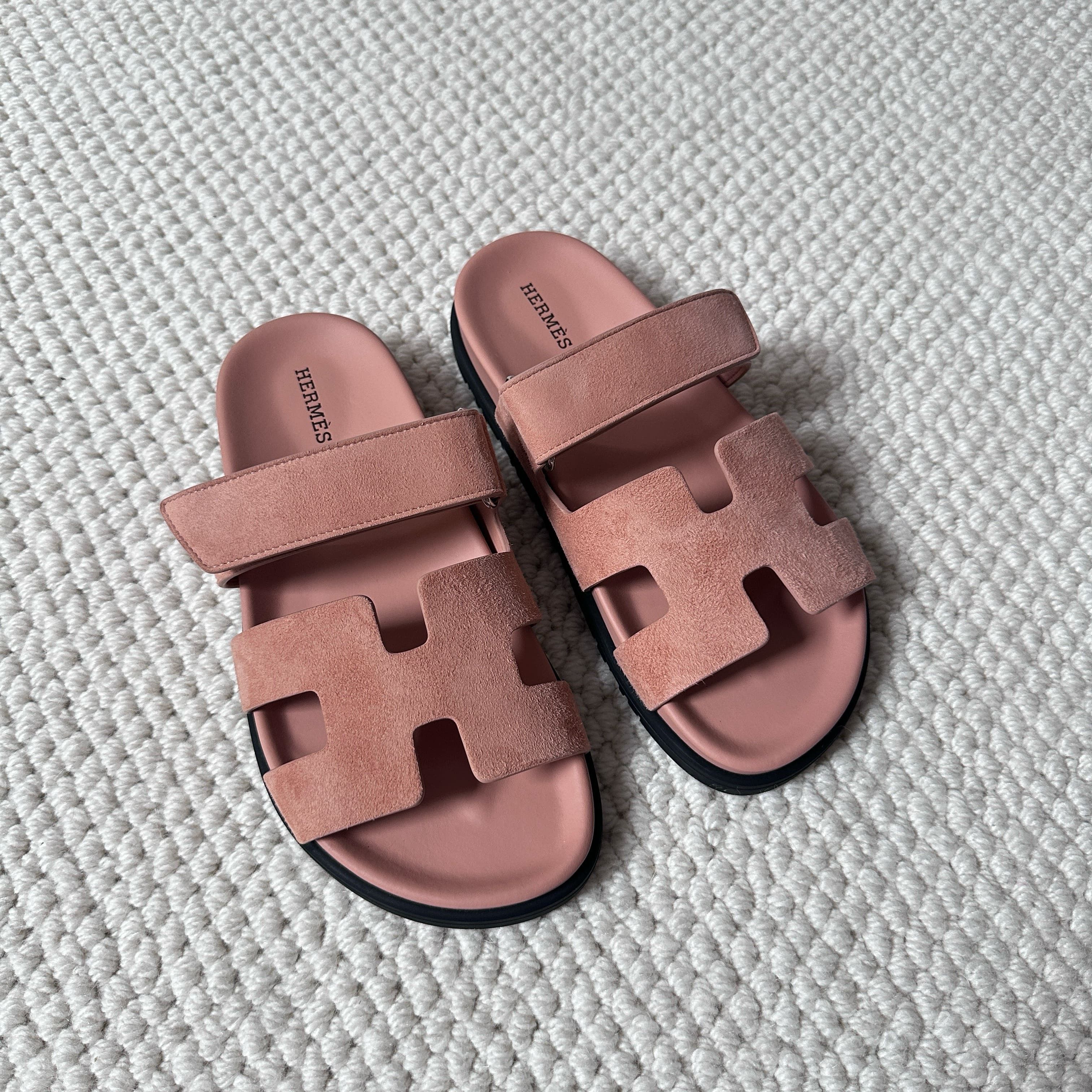 Hermes Hermes Chypre Sandal Suede Size US 6 / IT 36 - 1 Thumbnail