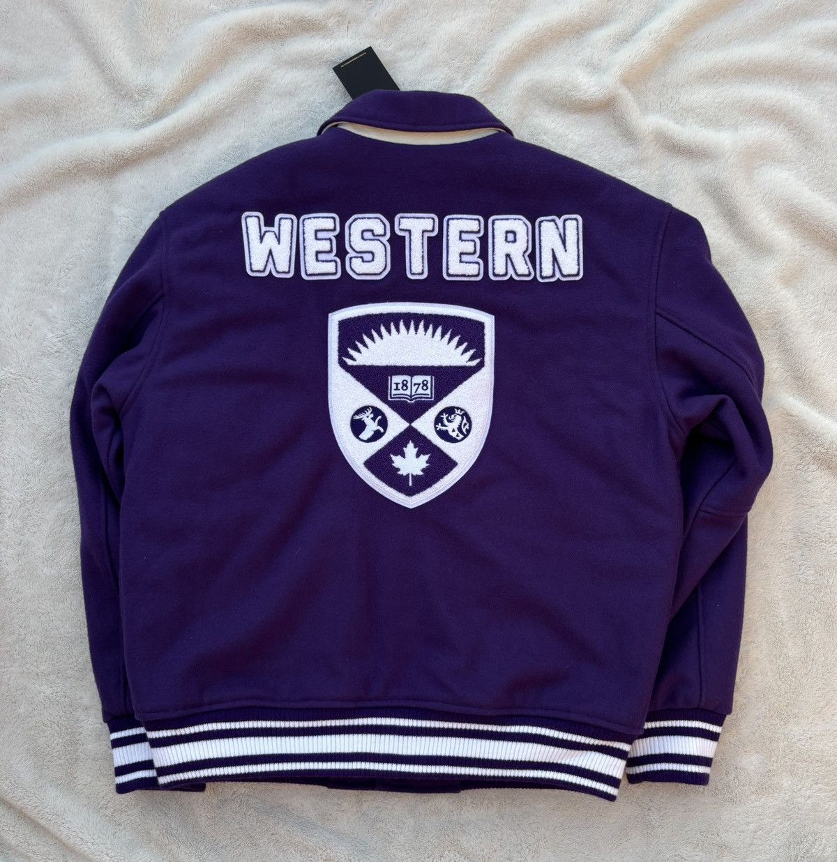 October's Very Own OVO x Western University Purple Varsity Jacket Size US S / EU 44-46 / 1 - 4 Thumbnail