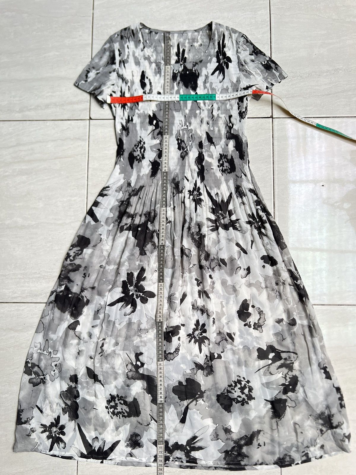 Other SPECCHIO Flower Motive Grey Dress Size XS / US 0-2 / IT 36-38 - 7 Thumbnail