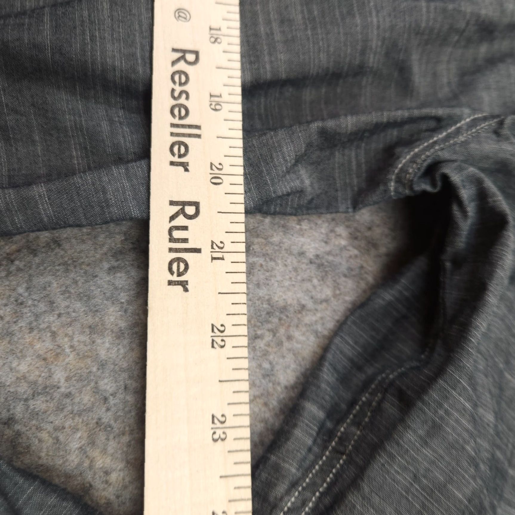 Vintage Grunt Style Button-Up Shirt Mens Large Gray Long Sleeve Patriotic Logo Shirt Size US L / EU 52-54 / 3 - 6 Thumbnail