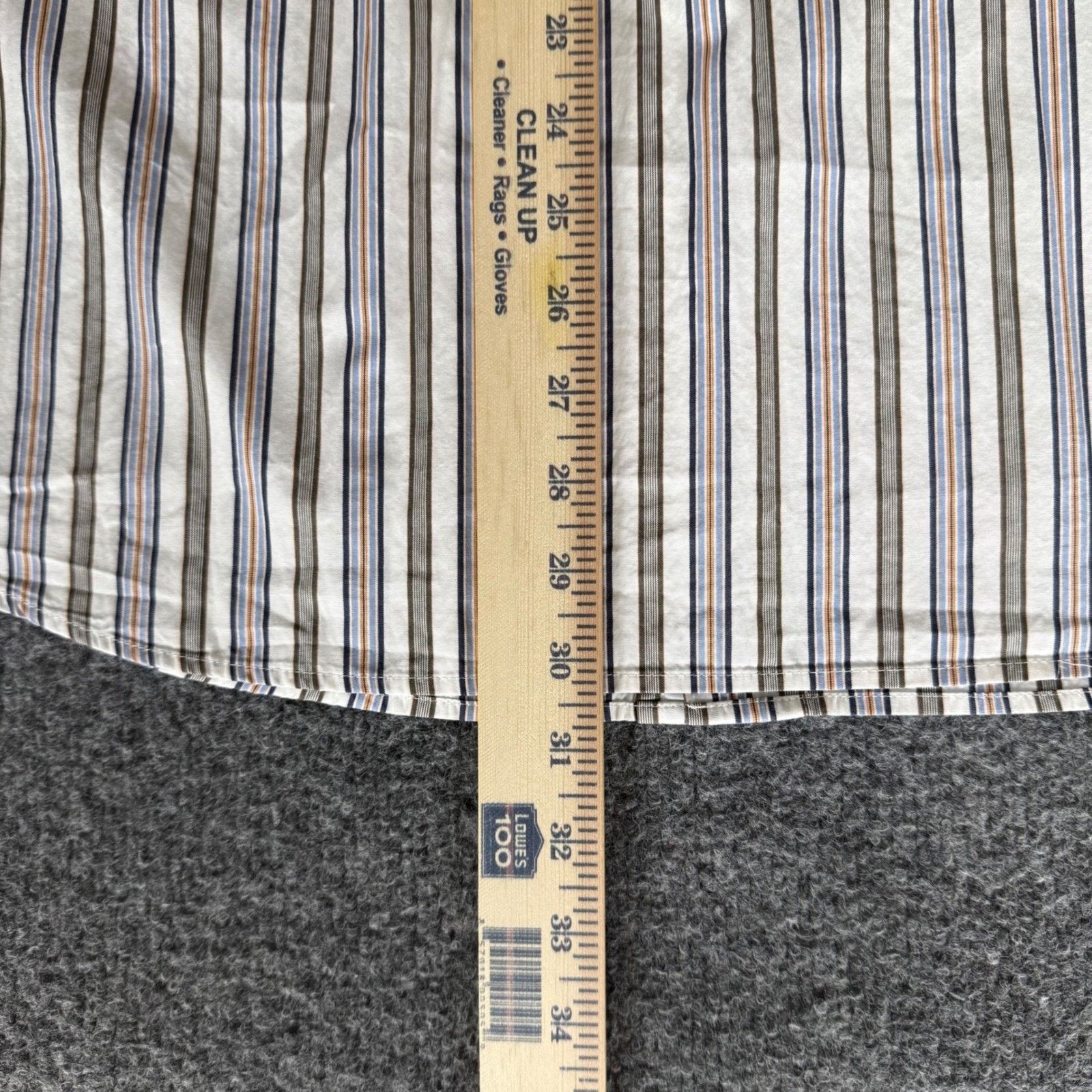 Faconnable Faconnable Classique Mens Large Short Sleeve Shirt Striped Size US L / EU 52-54 / 3 - 7 Thumbnail