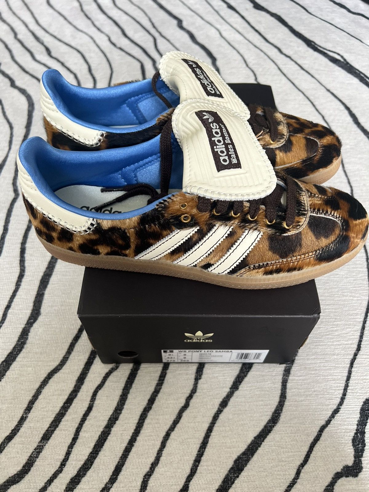 Adidas × Wales Bonner Cheetah Pony Hair Samba | Grailed